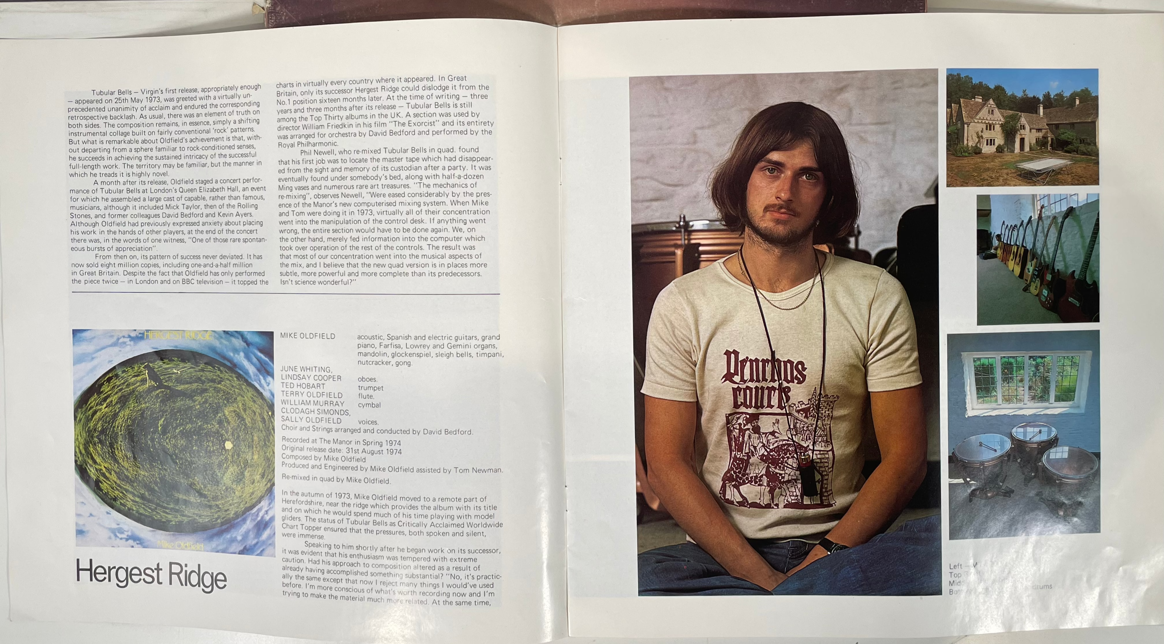 Coffret de compilation vinyle LP 4x Mike Oldfield en boîte Virgin VBOX1.