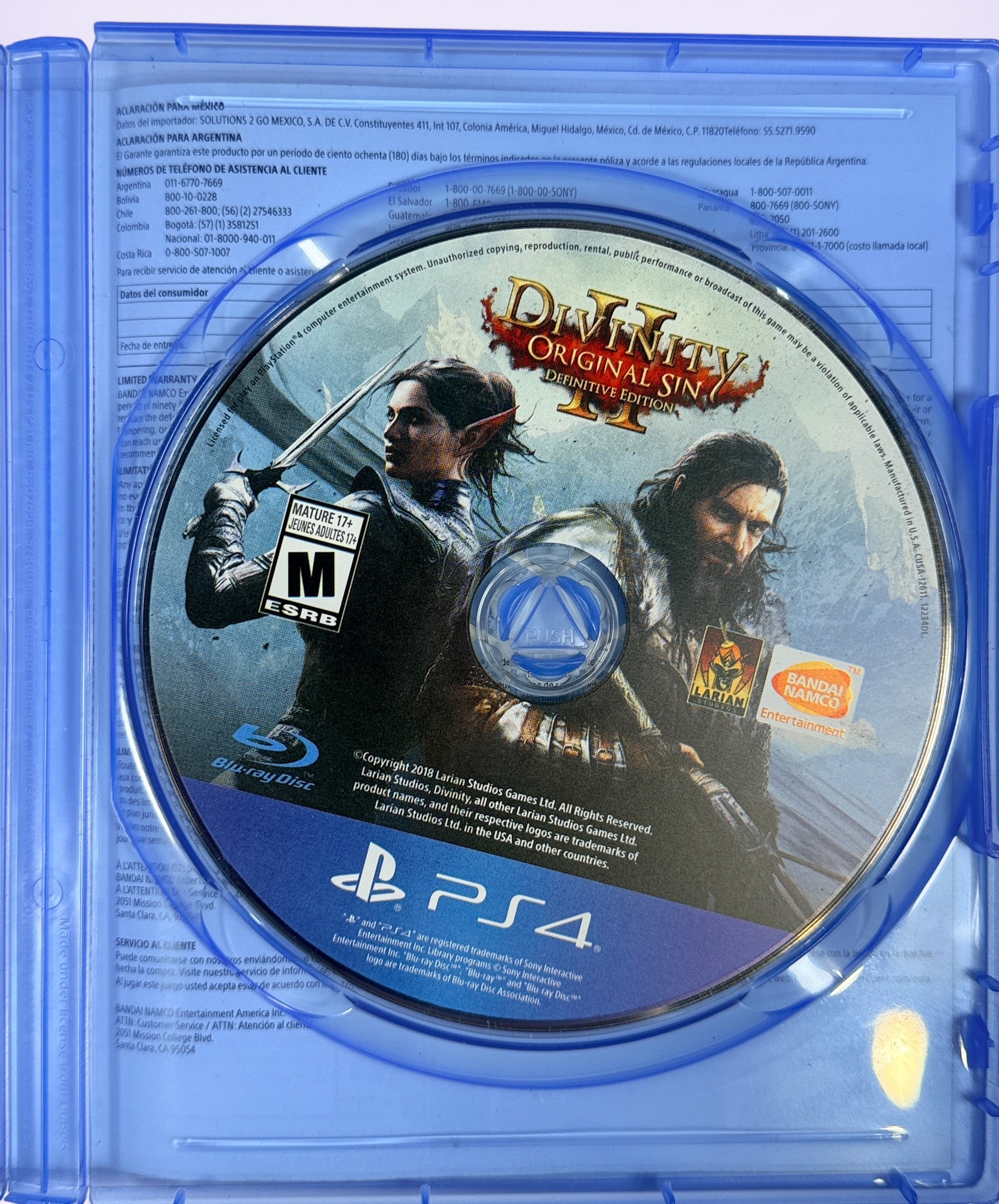 Divinity Original Sin II Definitive Edition PS4 RPG complete with disc and case. Critically acclaimed fantasy role-playing game from Larian Studios.