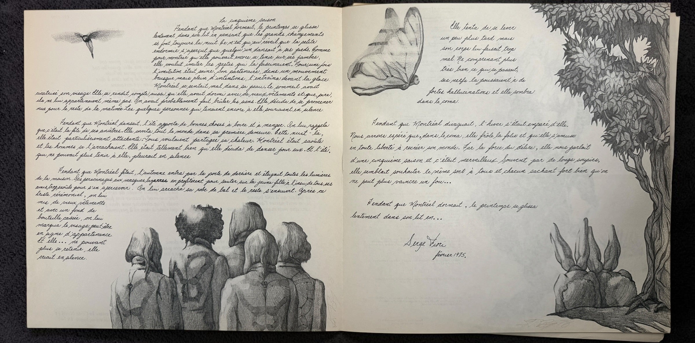 1975 Harmonium Les Cinq Saisons vinyl LP, Celebration CEL 1900 Canadian pressing with gatefold sleeve and illustrated insert. Quebec prog classic.