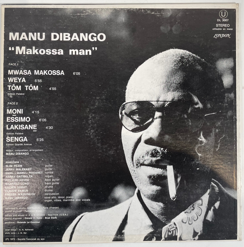 MANU DIBANGO Makossa Man, London Records, DL 3007