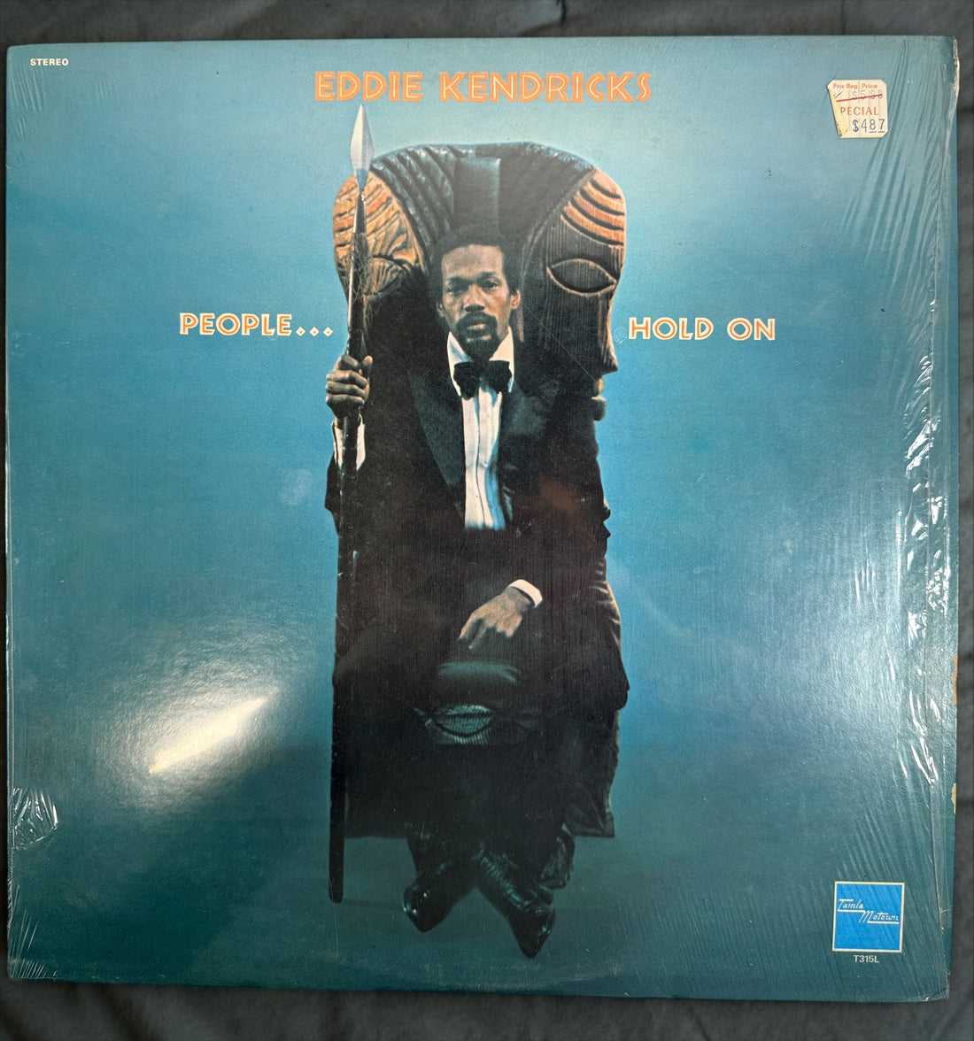 Shop Eddie Kendricks People... Hold On (1972), Canadian Tamla Motown T315L vinyl LP. Vintage soul and funk record available at Eco Depot Montreal