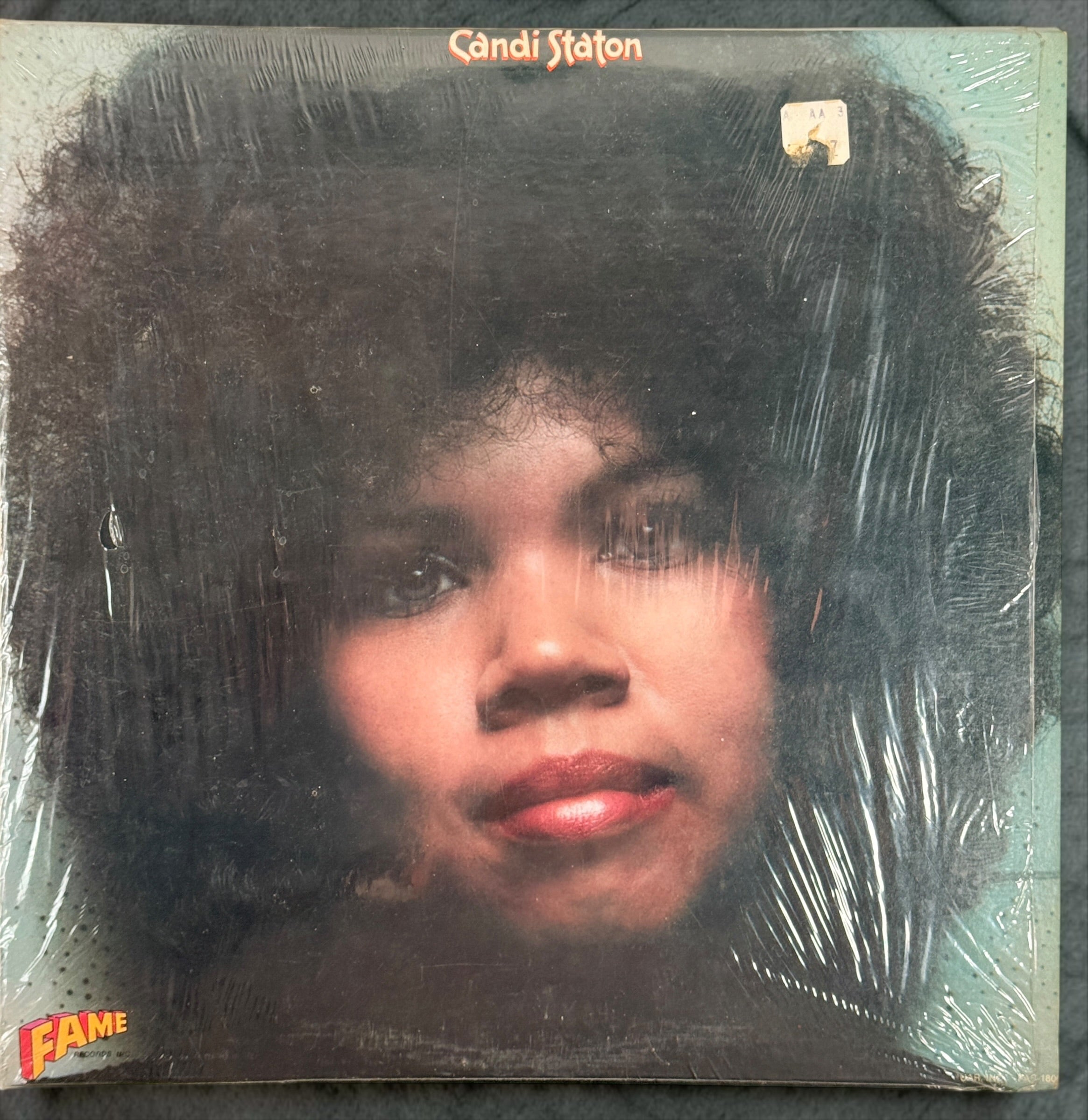 Vintage 1972 Candi Staton vinyl LP on Fame Records FAS-1800. Classic Southern Soul featuring In the Ghetto. Original-era pressing with picture sleeve.