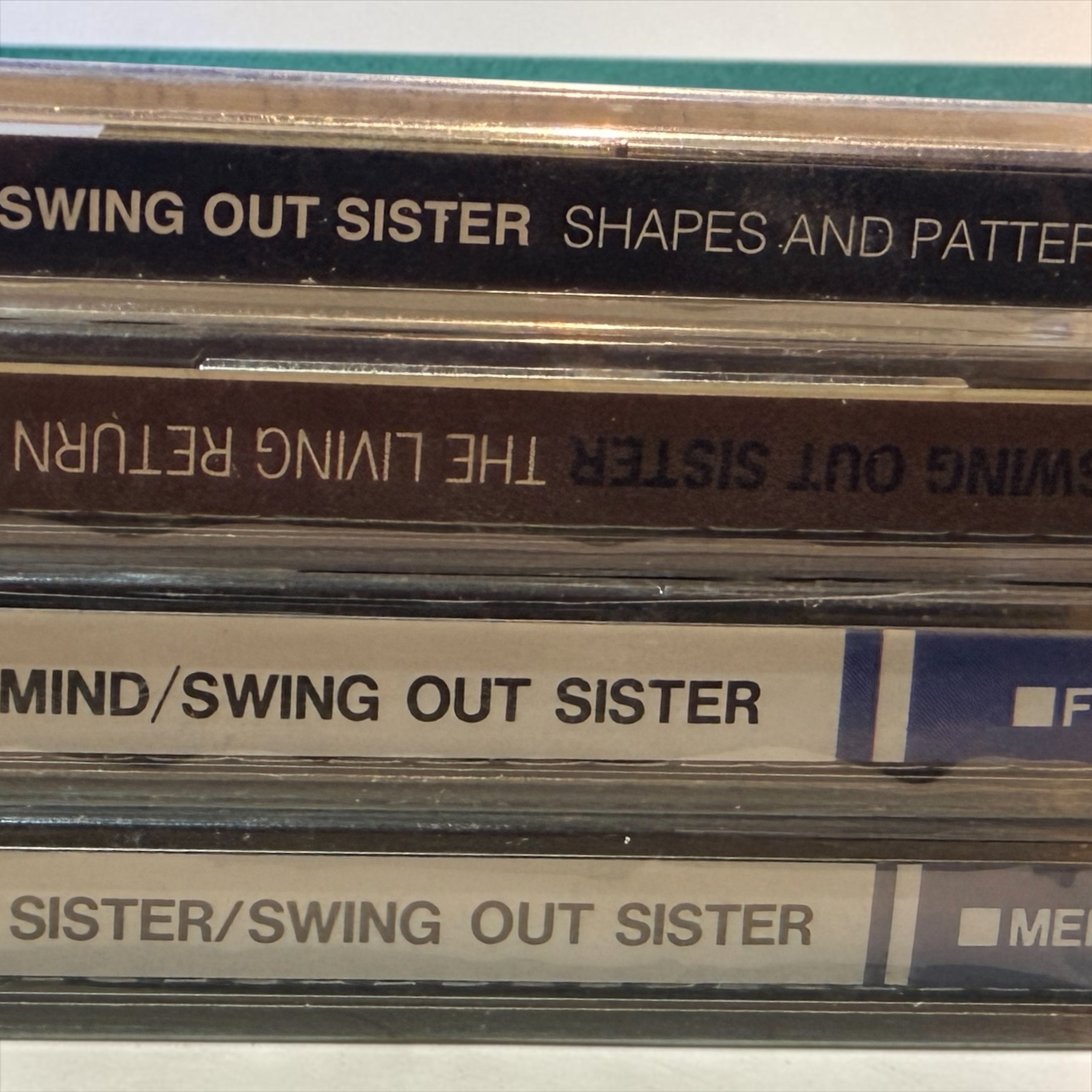 4 Swing Out Sister Japanese CDs with OBI, including Another Non-Stop Sister, Windmills of Your Mind, Living Return &amp; Shapes and Patterns.