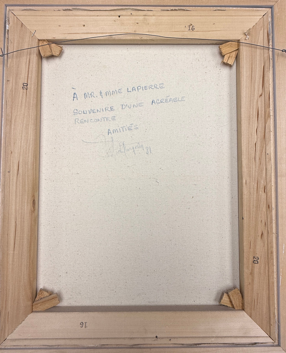 Quebec Oil Painting – Woman by Shore, Michel Turgeon, 1981