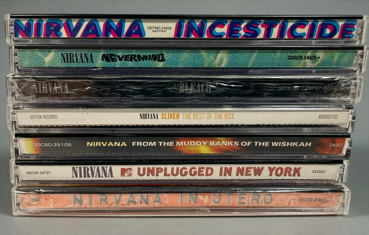 Shop this Nirvana 7-CD collection featuring Nevermind, Bleach, In Utero, MTV Unplugged and more. Classic grunge and alternative rock at Eco Depot Montreal.