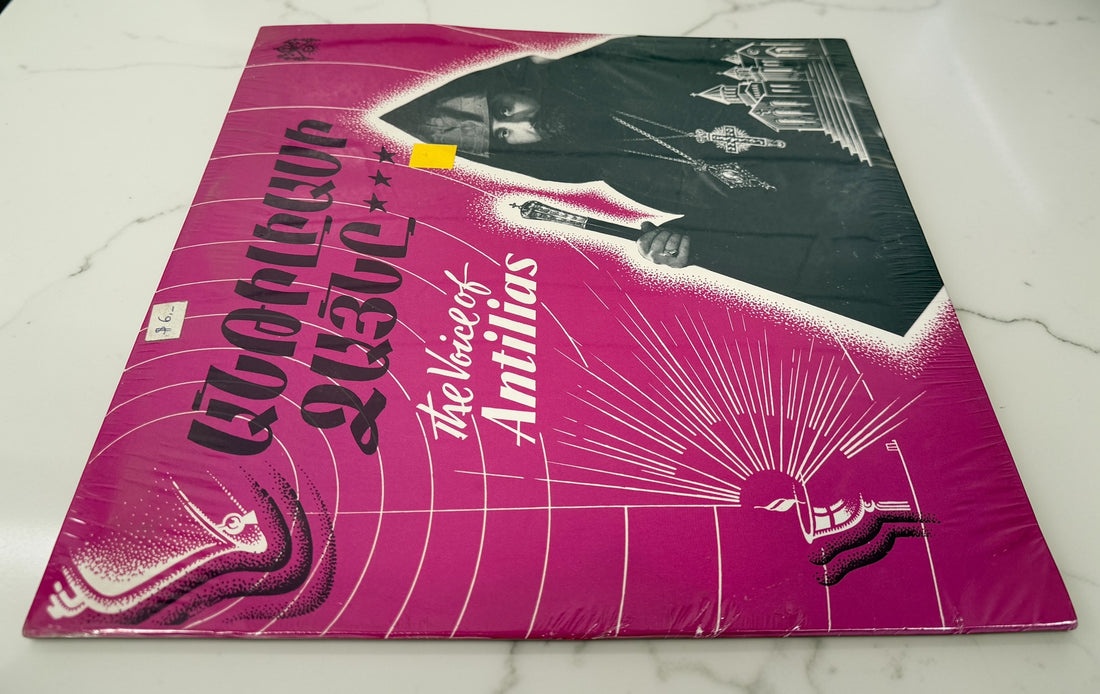 Vintage Armenian LP The Voice of Antilias featuring sermons by Catholicos Zareh I. Sealed spoken-word religious recording issued by Armenian Prelacy New York.