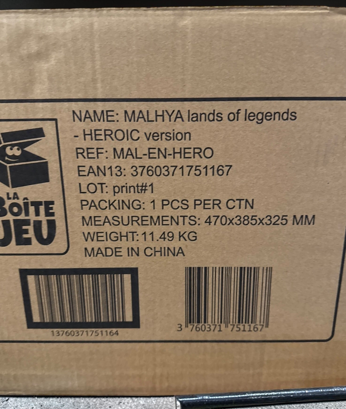 Malhya Lands of Legends Heroic Edition sealed fantasy adventure board game with miniatures, campaign storytelling, and cooperative gameplay for 1–5 players.