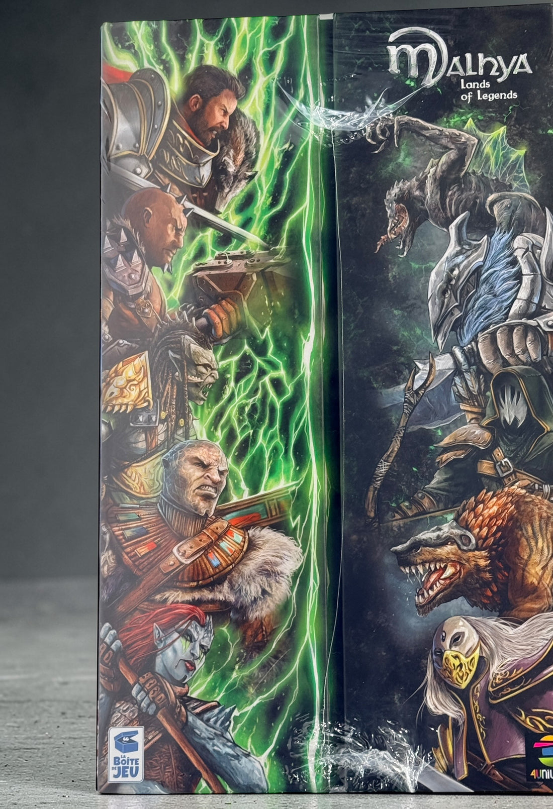 Malhya Lands of Legends Heroic Edition sealed fantasy adventure board game with miniatures, campaign storytelling, and cooperative gameplay for 1–5 players.