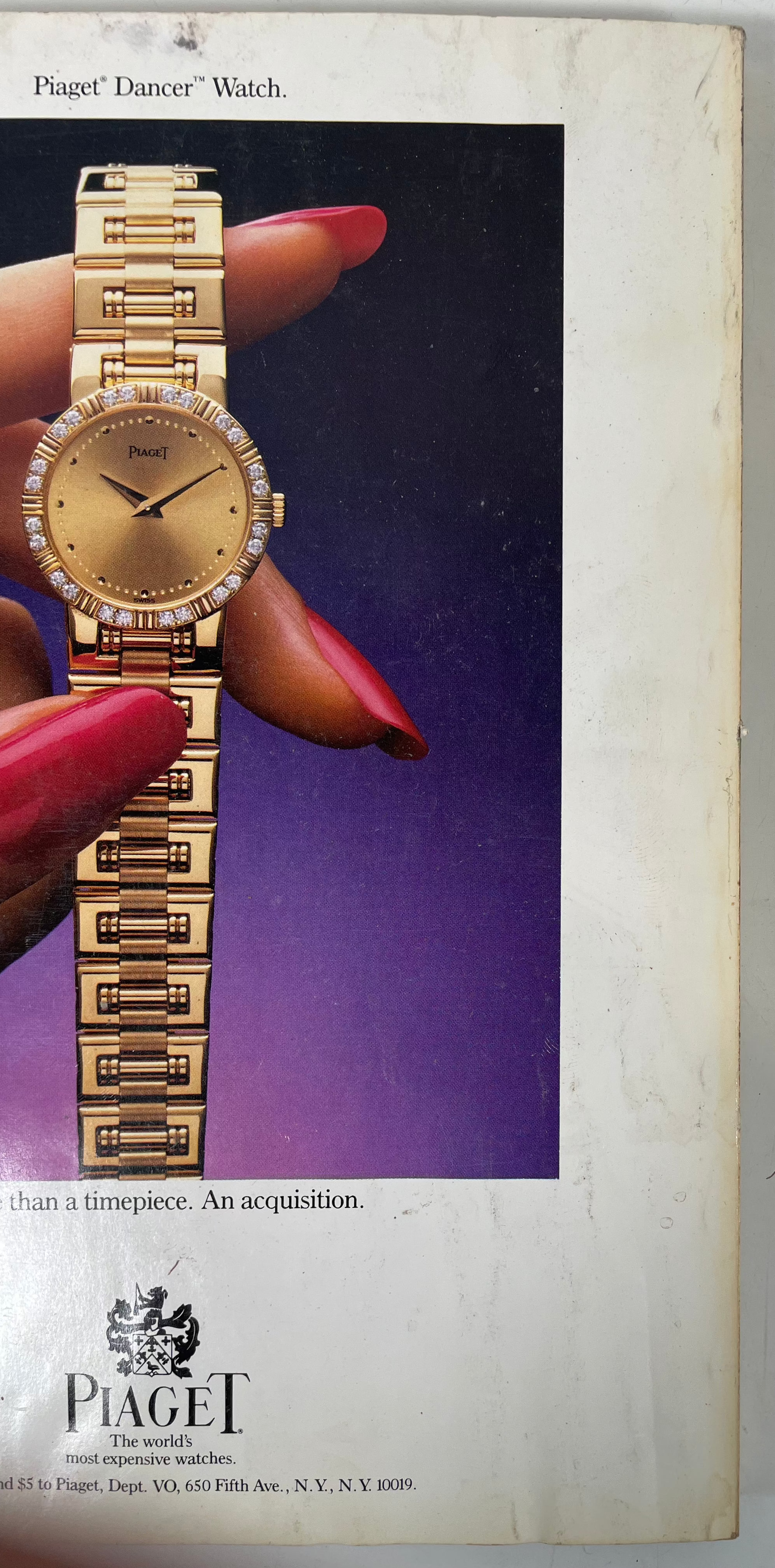 VINTAGE VOGUE MAGAZINE AUGUST 1987 ESTELLE LEFEBURE COVER MODEL.