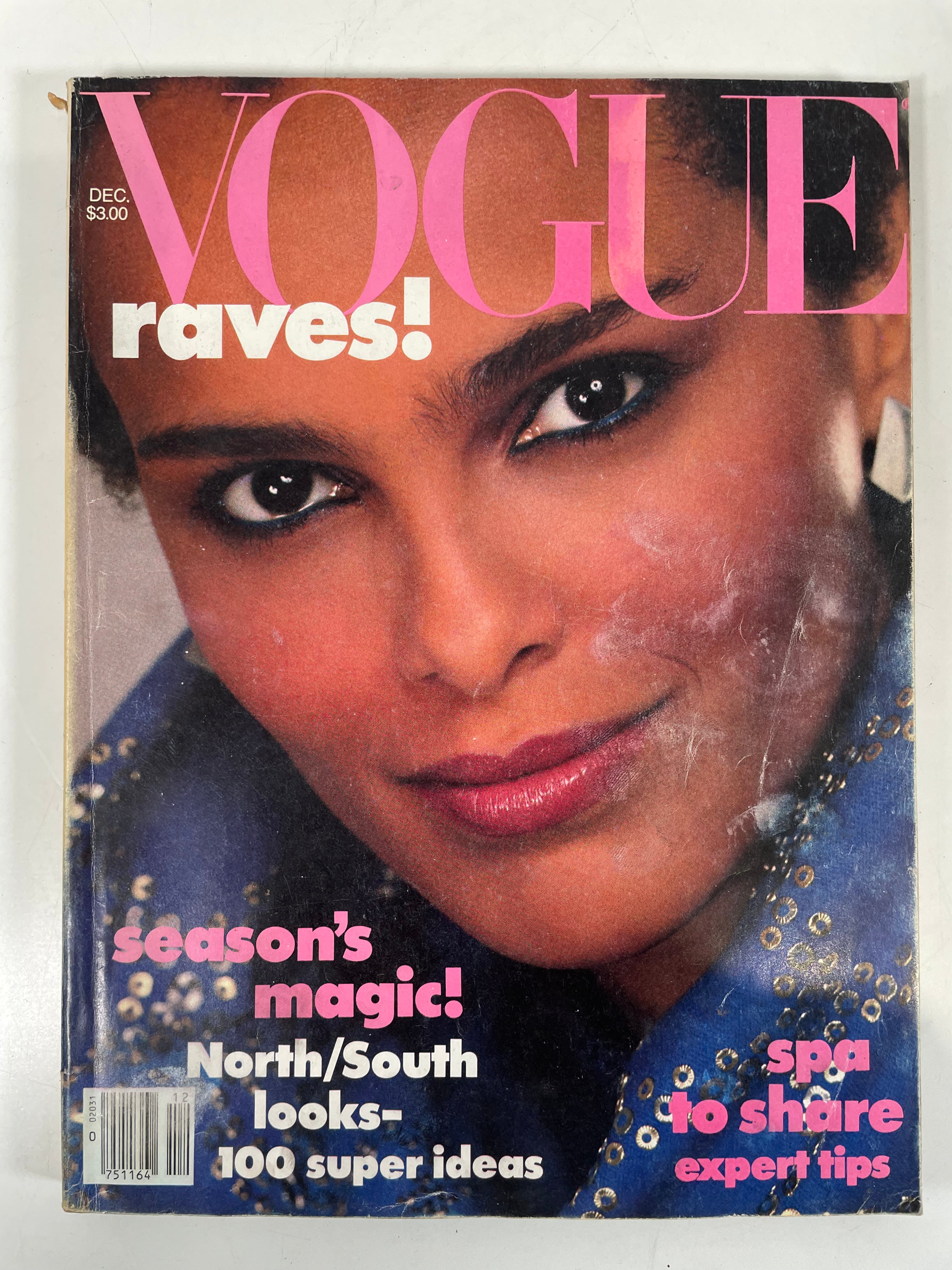 Vintage Vogue Magazine December 1982 Shari Belafonte.