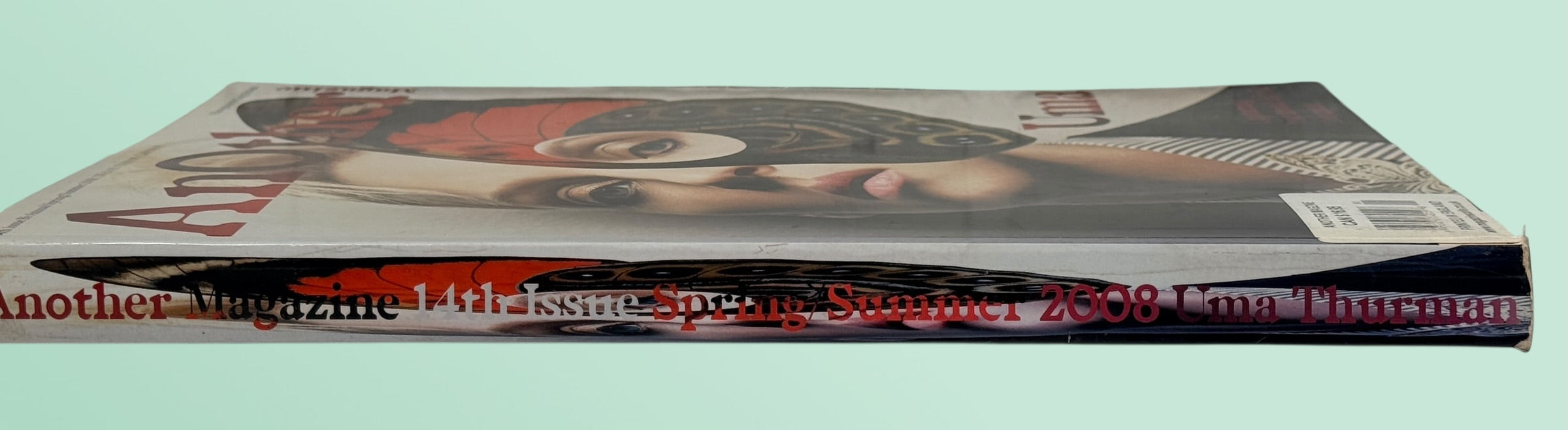 Another Magazine Spring Summer 2008 Issue 14 featuring Uma Thurman. Collectible fashion magazine with luxury editorials including Burberry and Dolce &amp; Gabbana