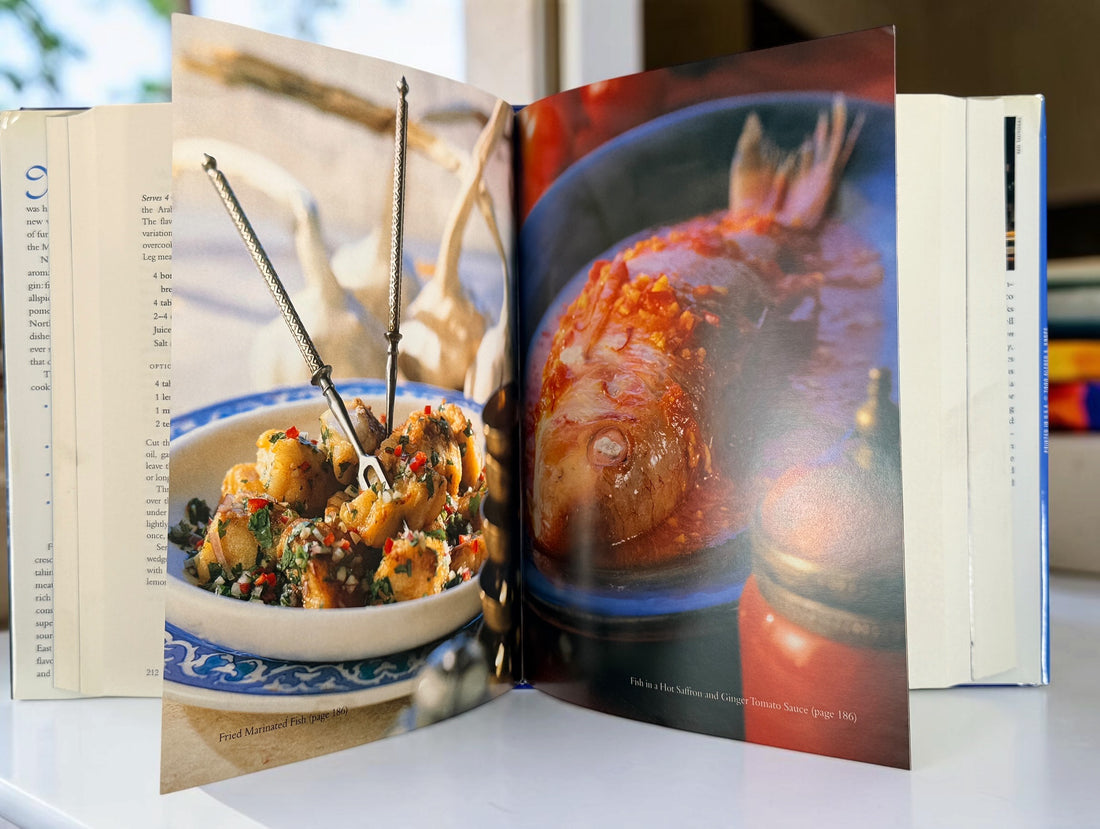 Claudia Roden's The New Book of Middle Eastern Food. Revised hardcover cookbook, 2012 printing, with traditional recipes and colour photography.