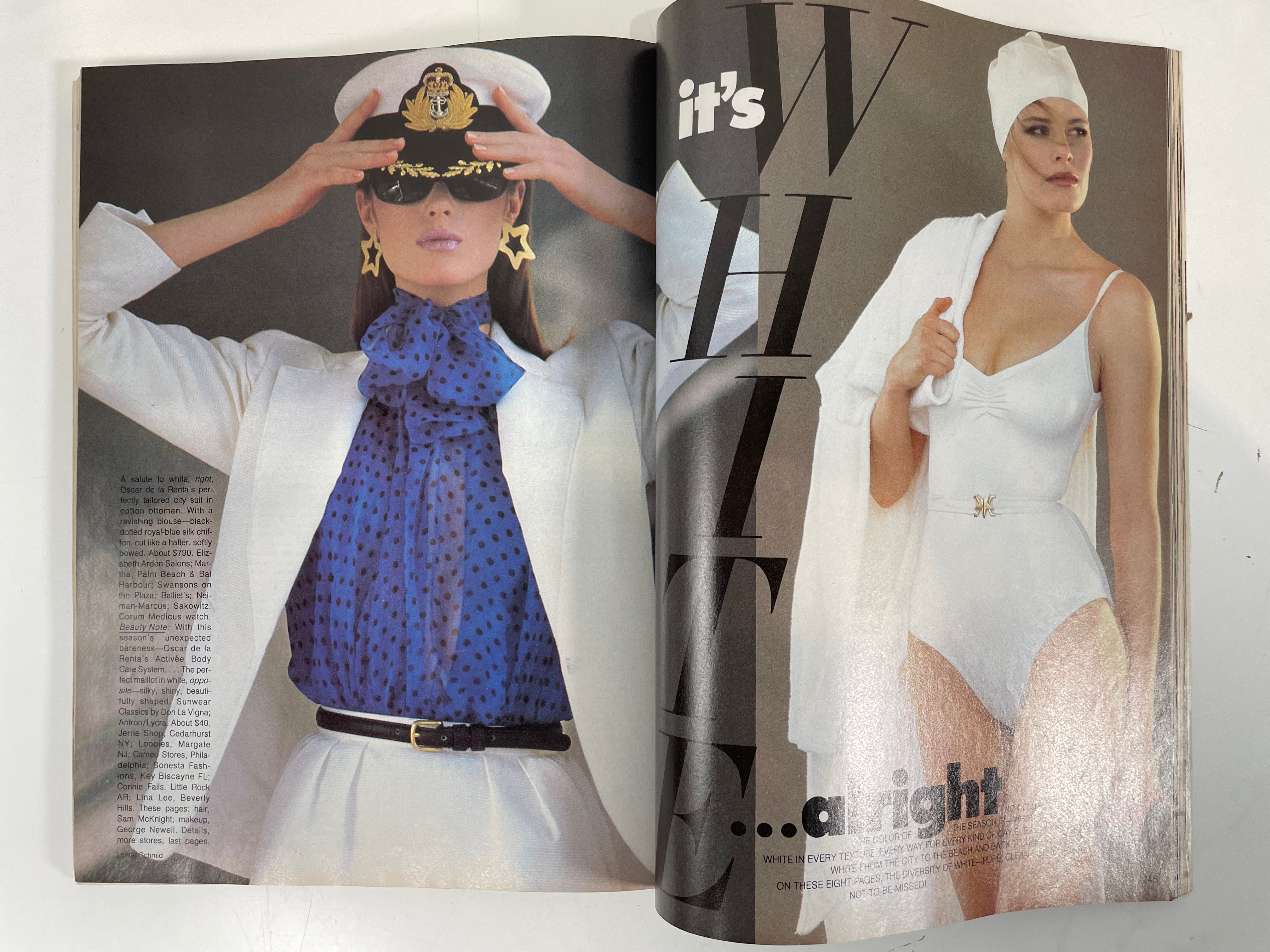 Vintage Vogue Magazine May 1983 Lauren Helm by Richard Avedon