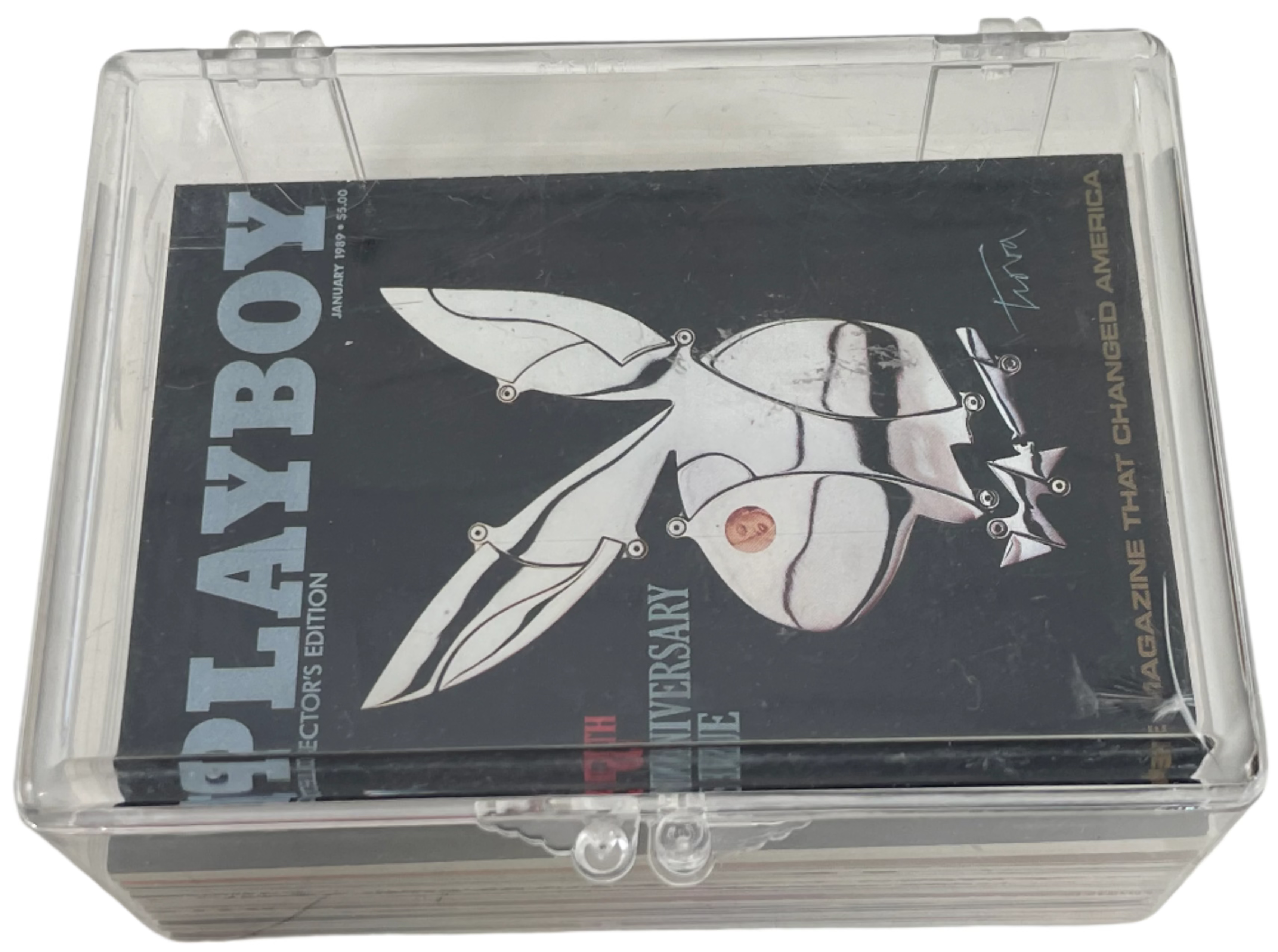 Assorted Playboy Collectible Cards. Assorted Years. 55 in total .