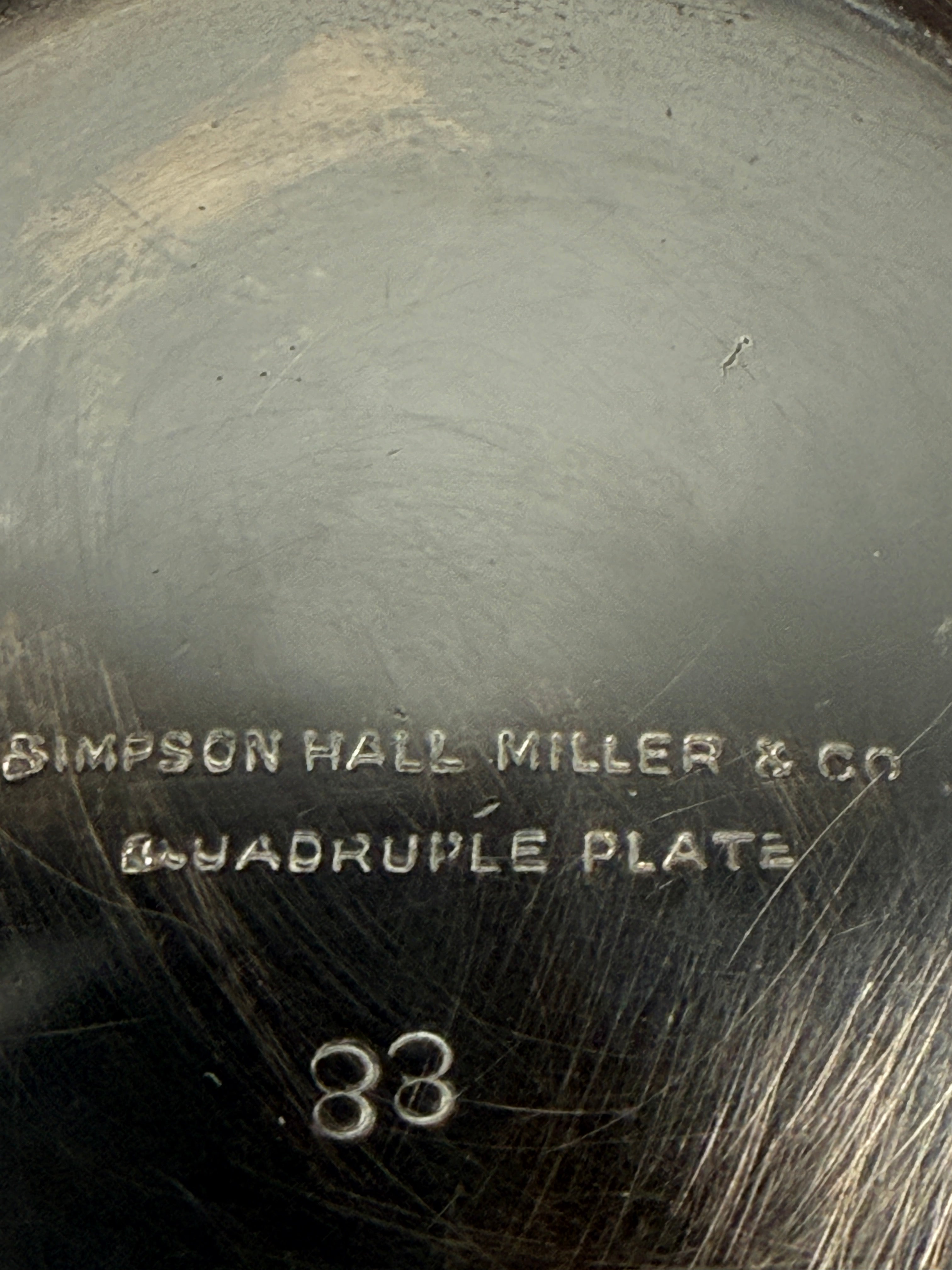 Victorian Quadruple Silverplate Mug – Simpson Hall Miller & Co. – Ornate Floral Design (c.1870–1895)