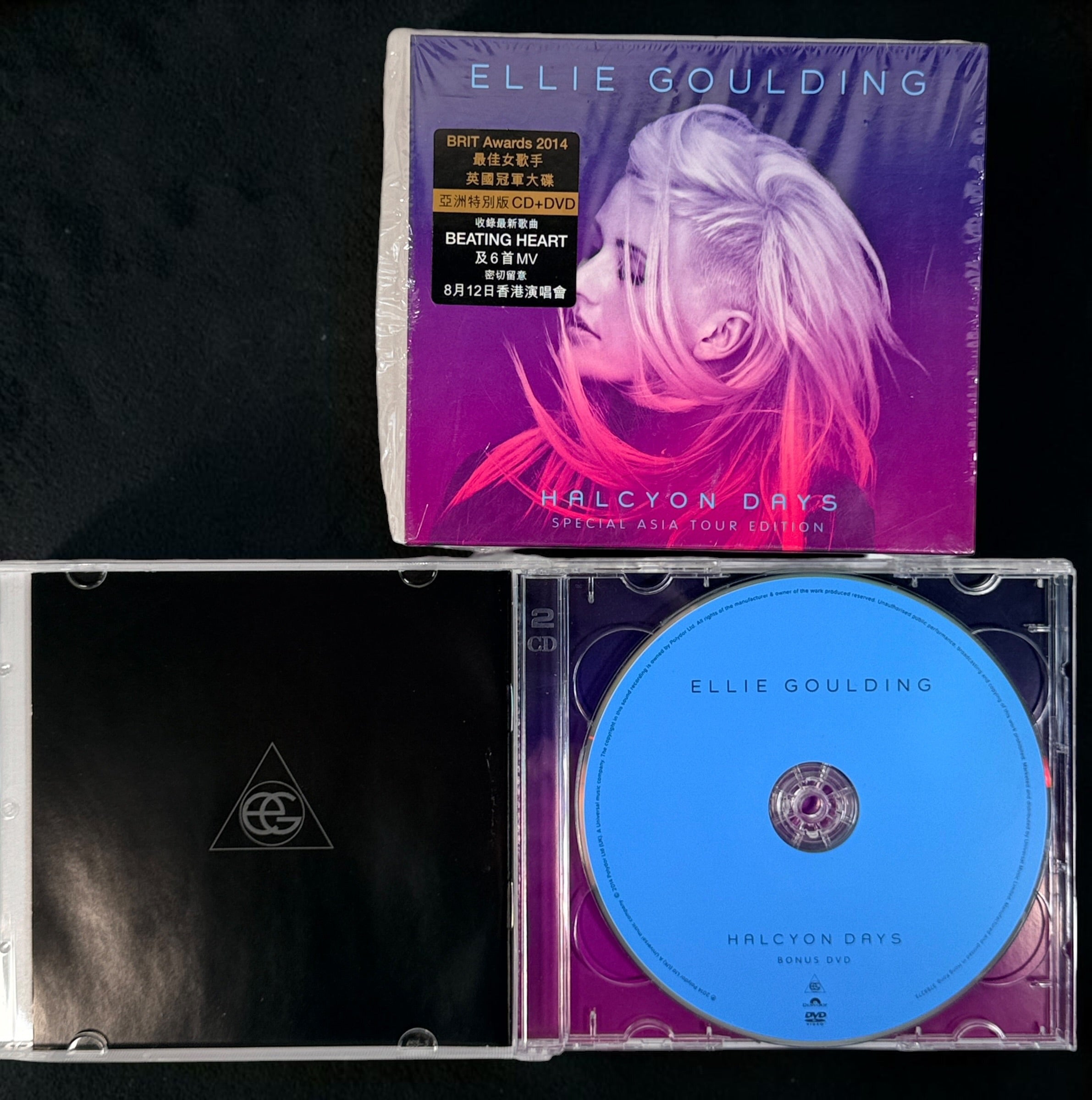  Ellie Goulding Halcyon Days 2014 Special Asia Tour Edition CD+DVD. Rare Asian-market release with bonus tracks and music videos. Excellent condition.