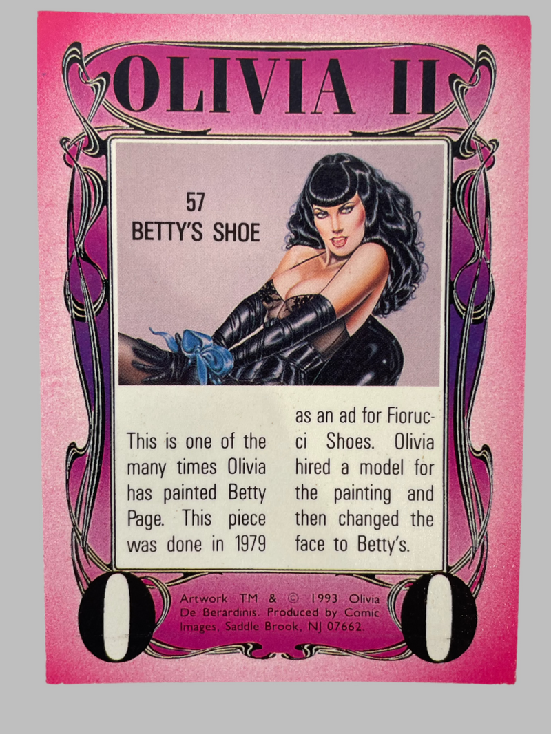 Olivia II De Berardinis 1993 Comic Images Complete Card Set. 72 cards