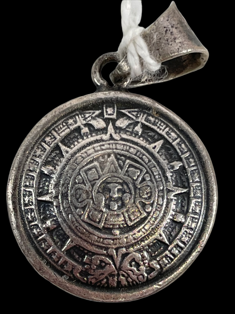 Vintage Pendant, Mexico Sterling .925 Silver, Diameter, 0.75 in.