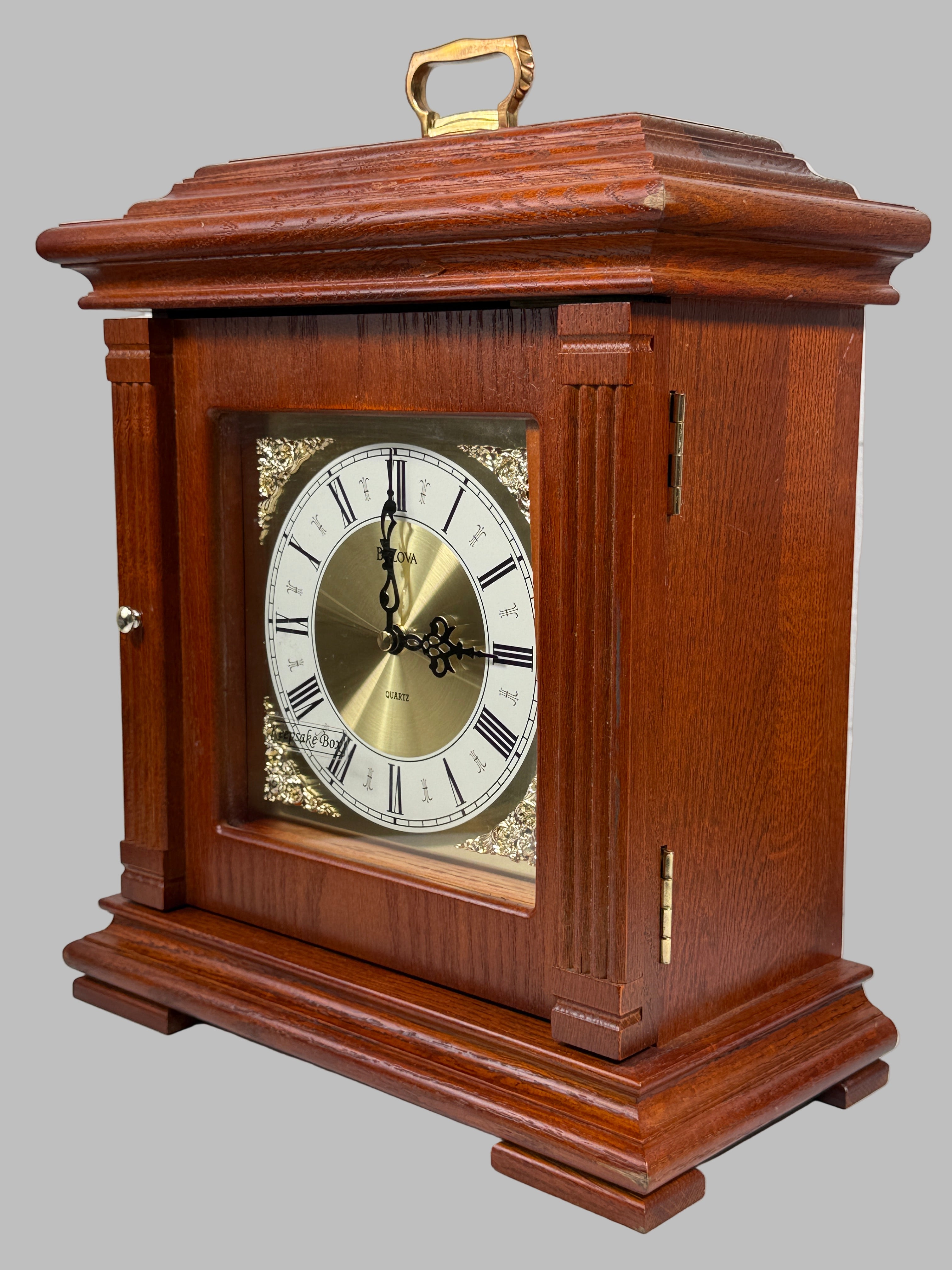 Bulova Hidden Jewelry Box Clock – Vintage Faux Timepiece Storage