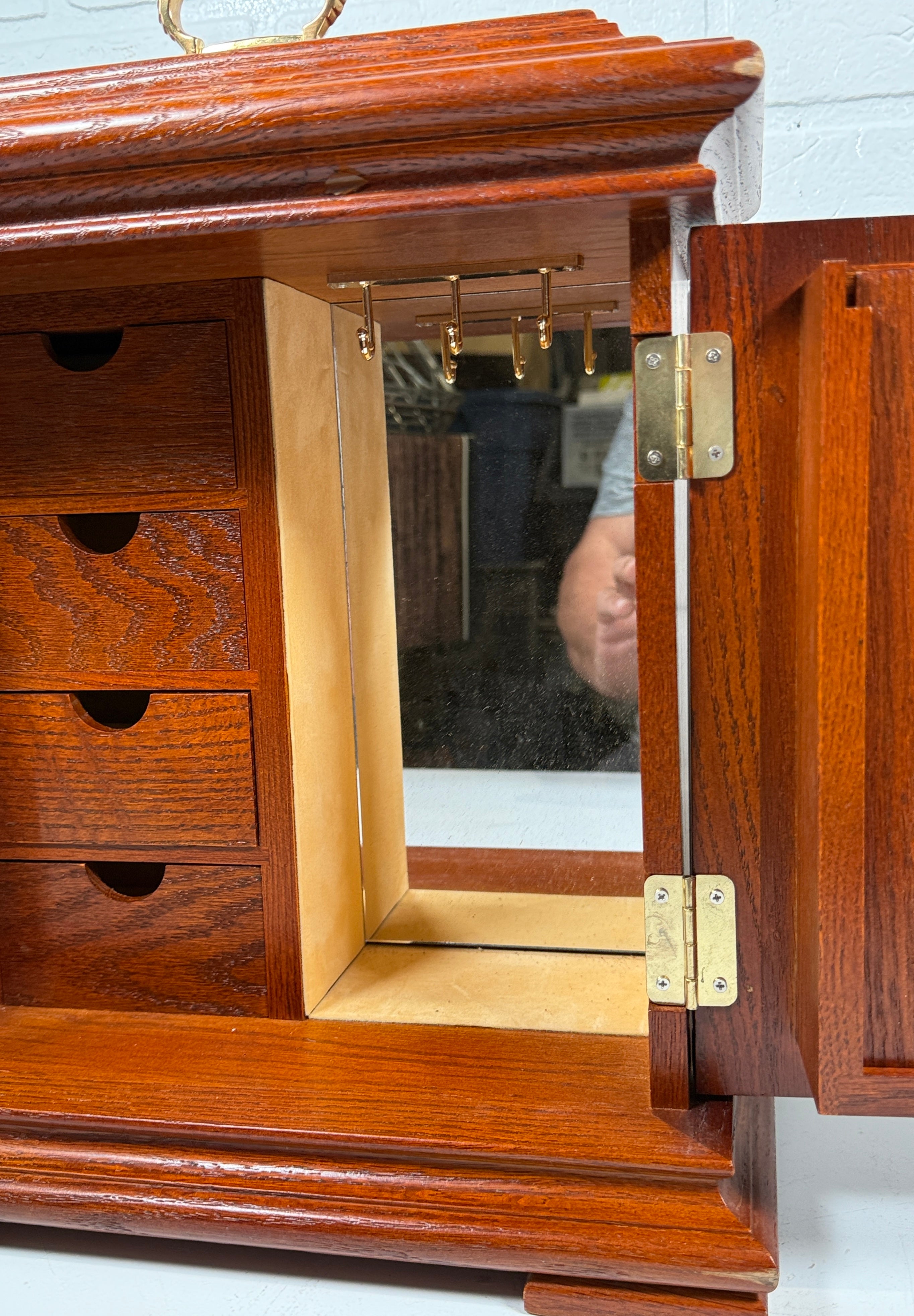 Bulova Hidden Jewelry Box Clock – Vintage Faux Timepiece Storage