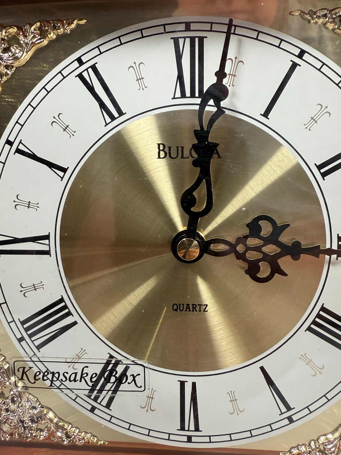 Bulova Hidden Jewelry Box Clock – Vintage Faux Timepiece Storage