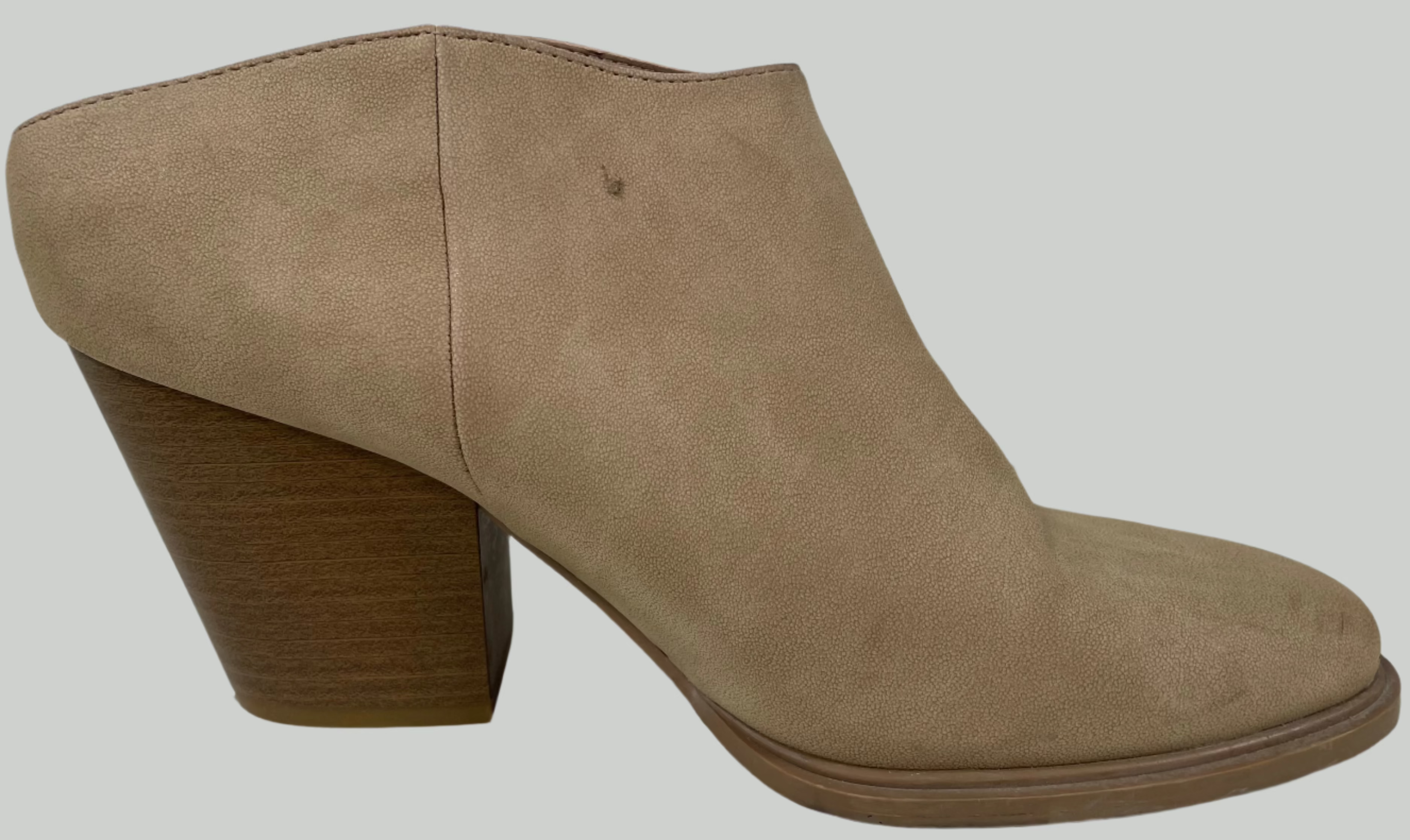 Tan Brash Ankle Boots Booties ~3 inch heel US Size 9 1/2.