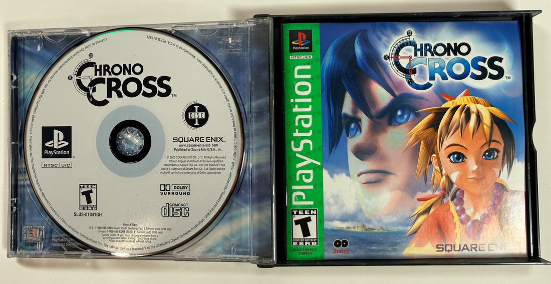 Chrono Cross PlayStation PS1 Greatest Hits 2 Disc RPG complete with manual. Classic Square Enix RPG sequel to Chrono Trigger in very good condition.