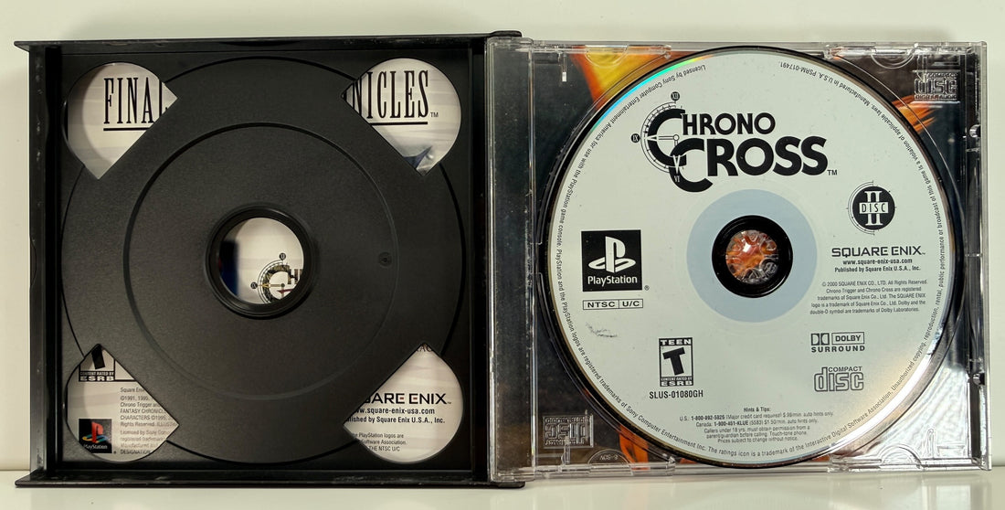 Chrono Cross PlayStation PS1 Greatest Hits 2 Disc RPG complete with manual. Classic Square Enix RPG sequel to Chrono Trigger in very good condition.