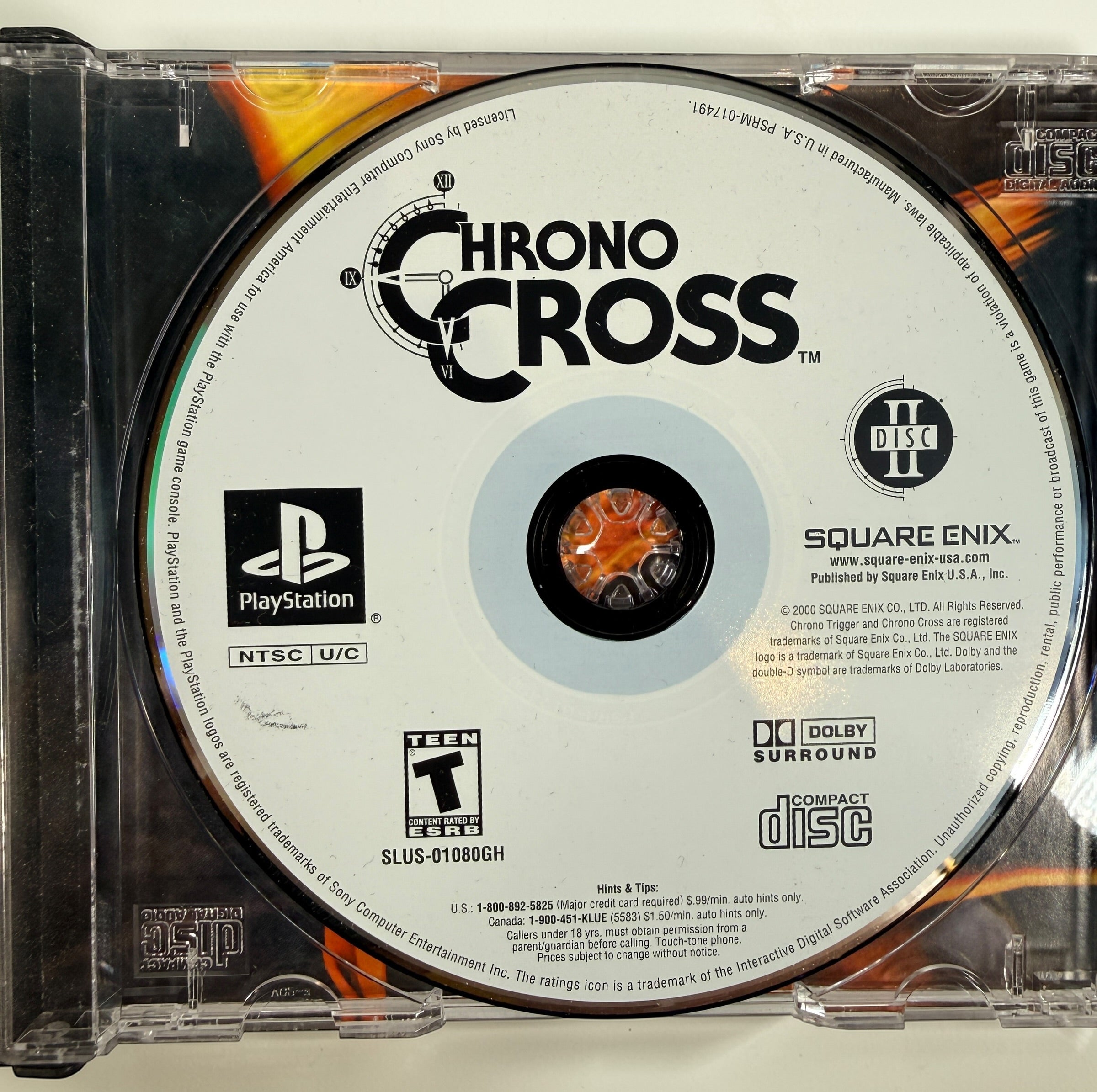 Chrono Cross PlayStation PS1 Greatest Hits 2 Disc RPG complete with manual. Classic Square Enix RPG sequel to Chrono Trigger in very good condition.