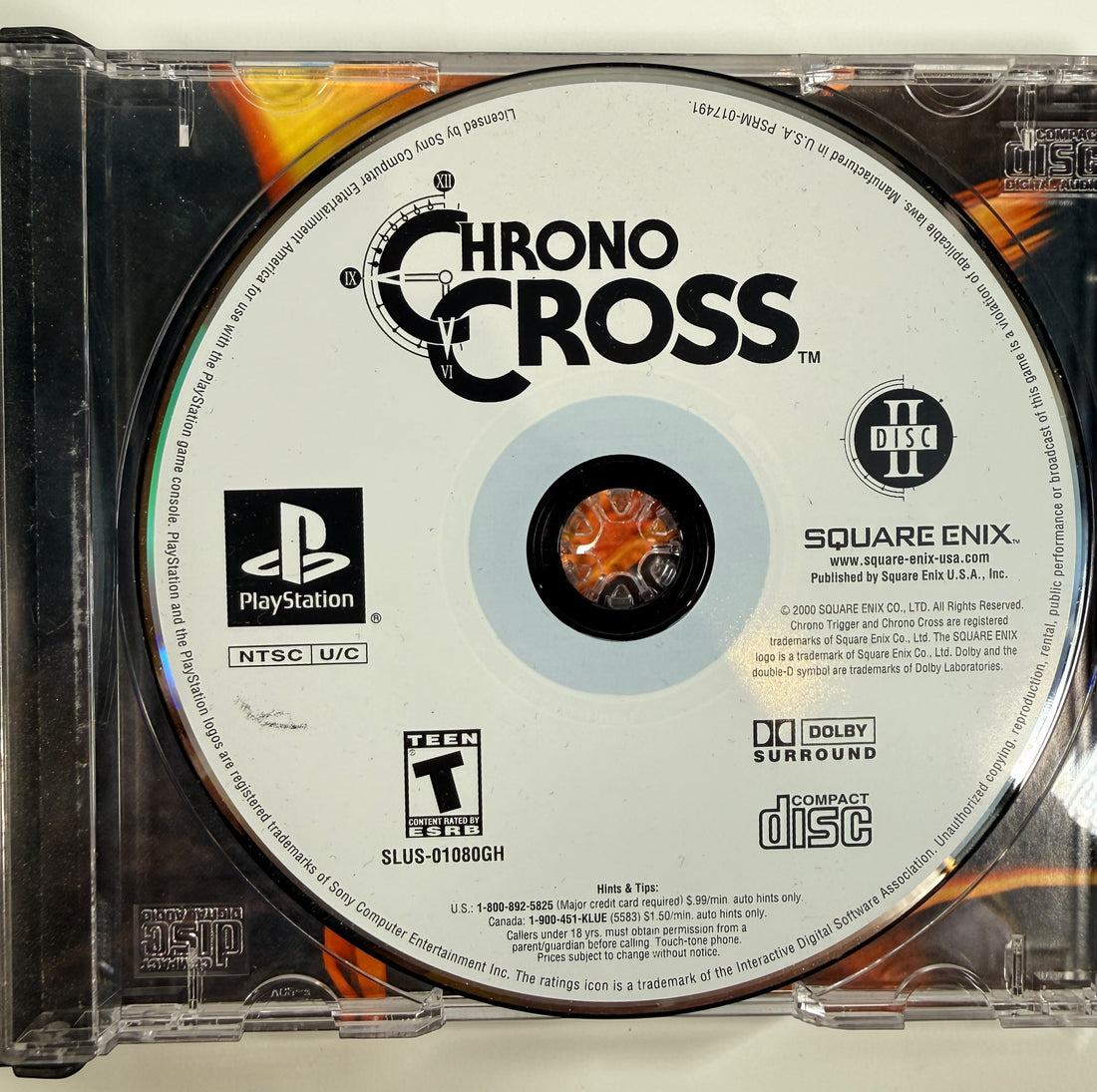 Chrono Cross PlayStation PS1 Greatest Hits 2 Disc RPG complete with manual. Classic Square Enix RPG sequel to Chrono Trigger in very good condition.