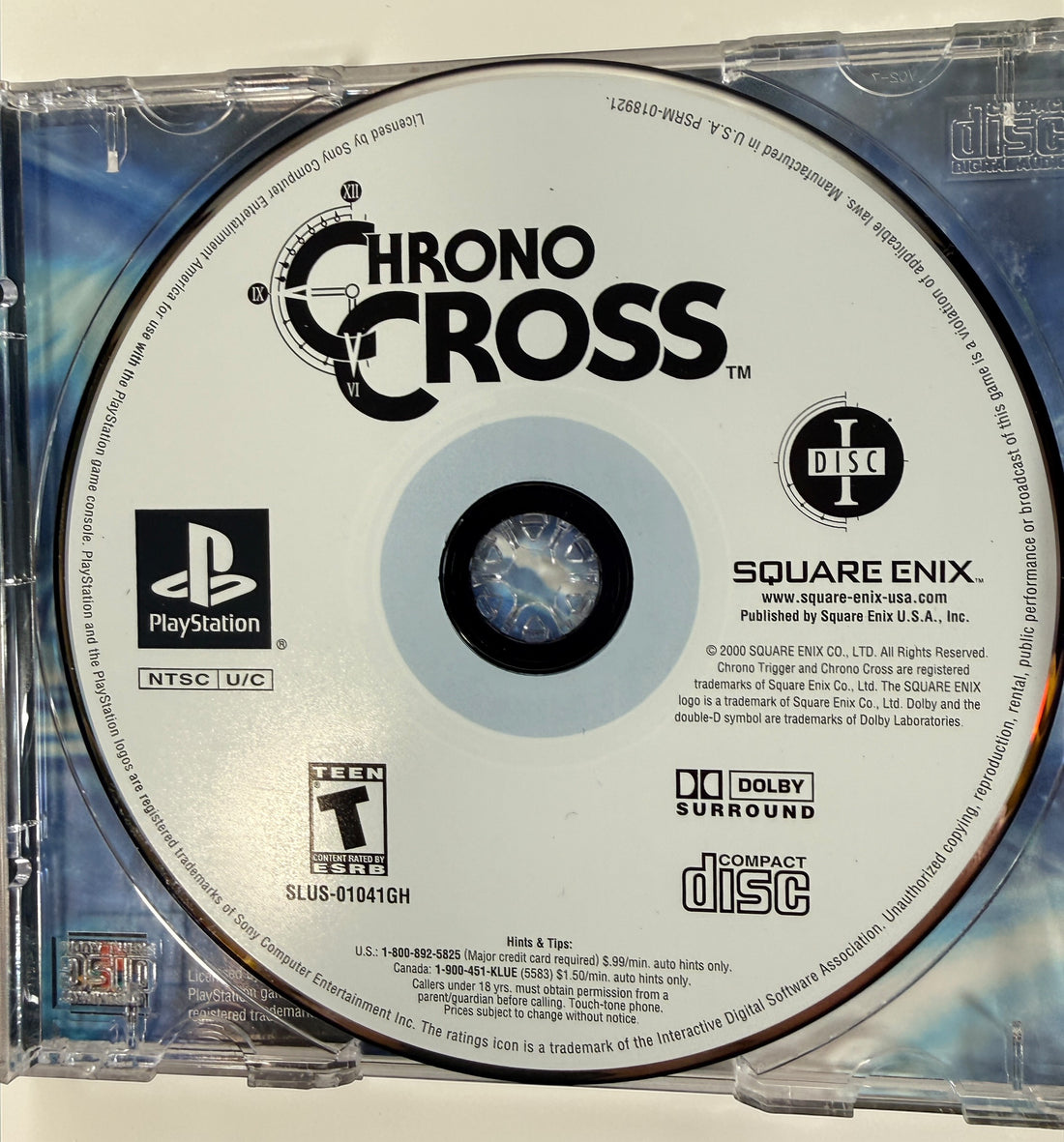 Chrono Cross PlayStation PS1 Greatest Hits 2 Disc RPG complete with manual. Classic Square Enix RPG sequel to Chrono Trigger in very good condition.