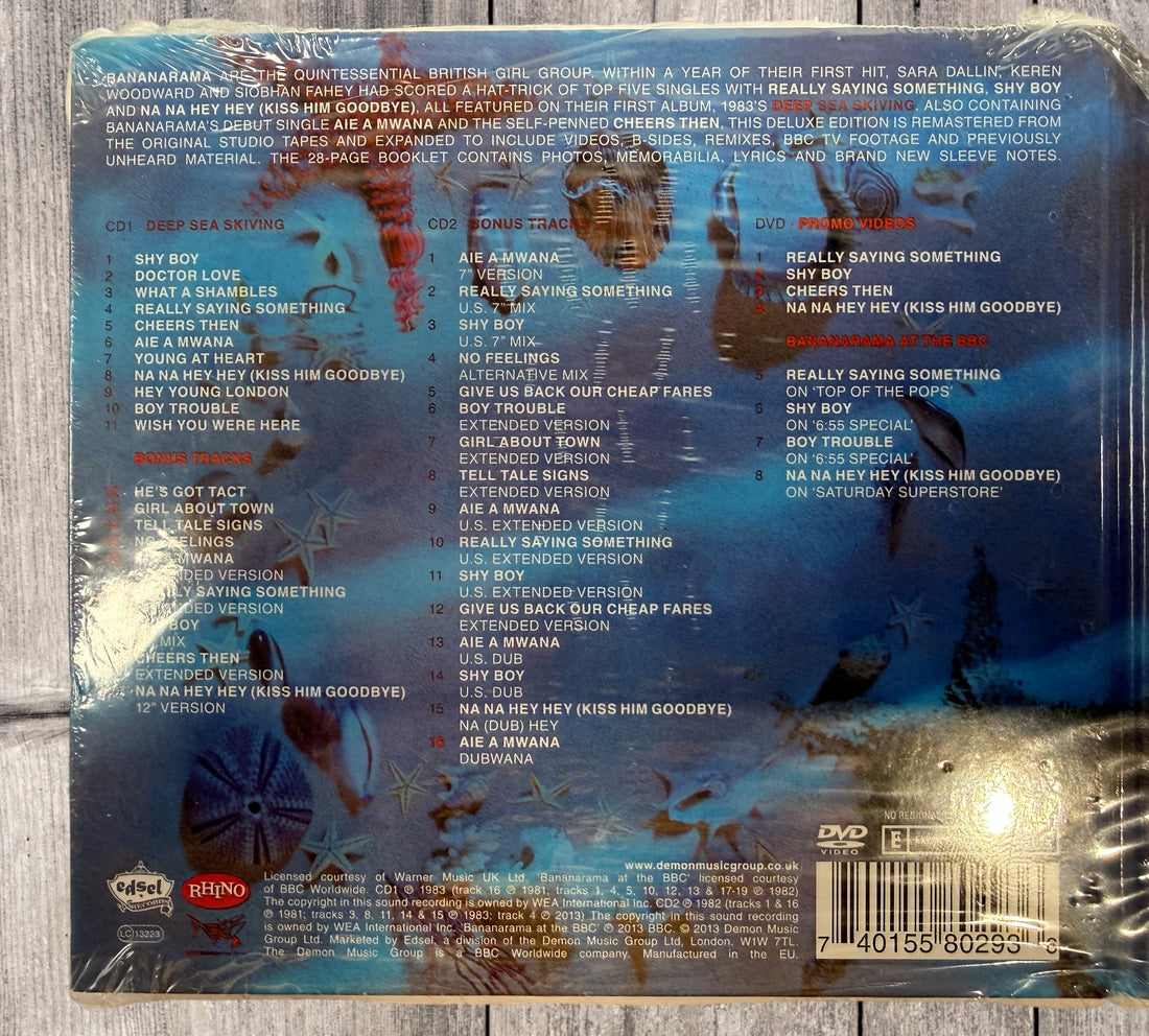 Sealed Bananarama deluxe reissues Deep Sea Skiving and True Confessions 2CD DVD sets with remastered albums, rare mixes and BBC video footage. Perfect 80s pop collectors.
