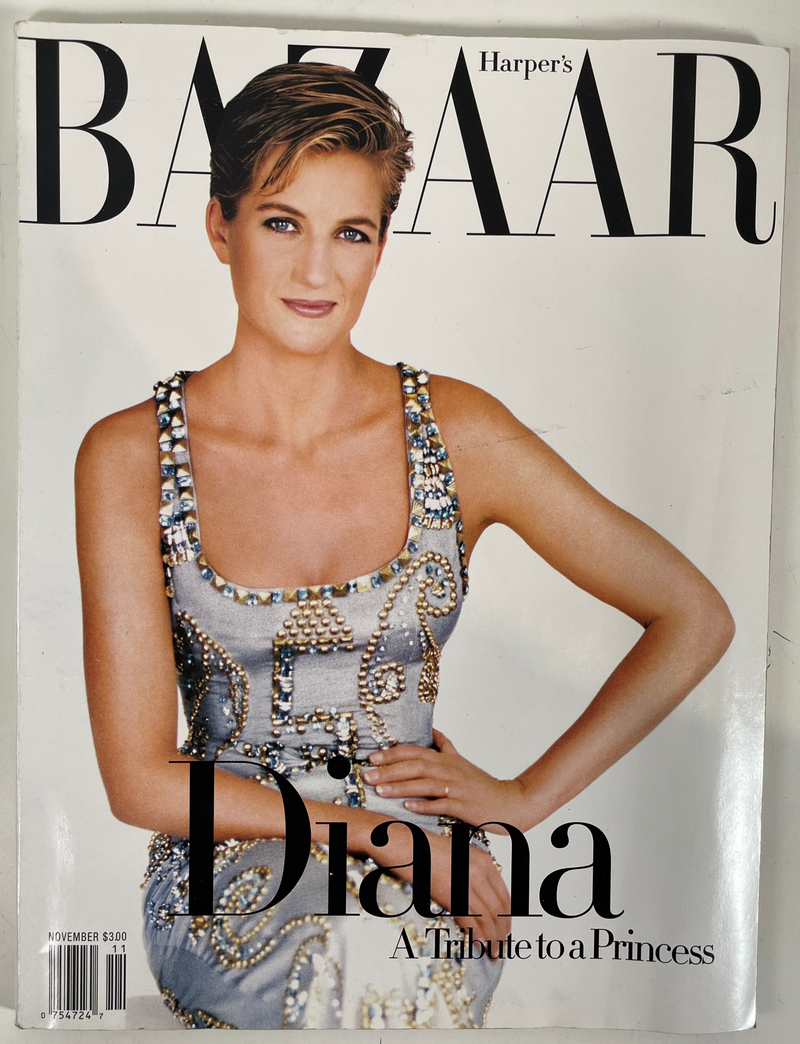 Magazine Harper's Bazaar de novembre 1997 Princesse Diana