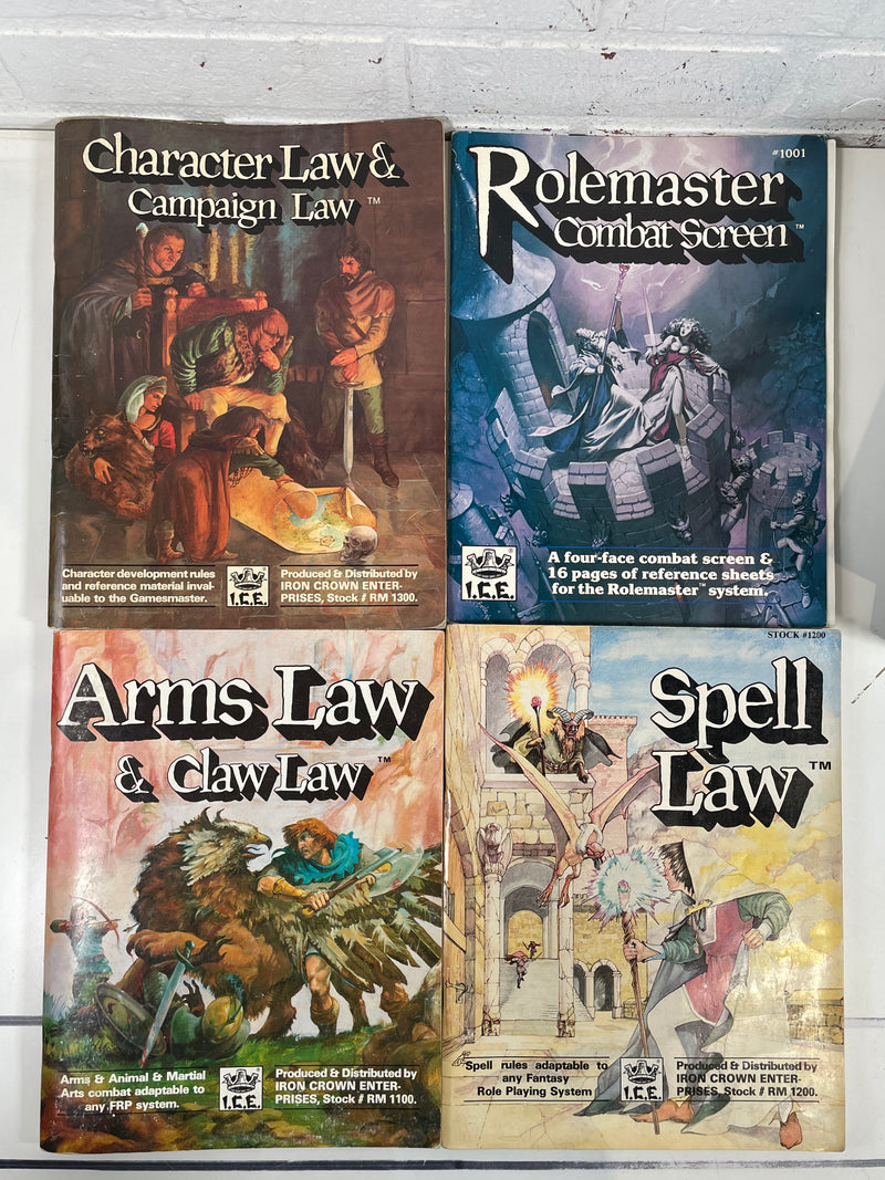 I.C.E. Iron Crown Enterprises RoleMaster 2nd Edition