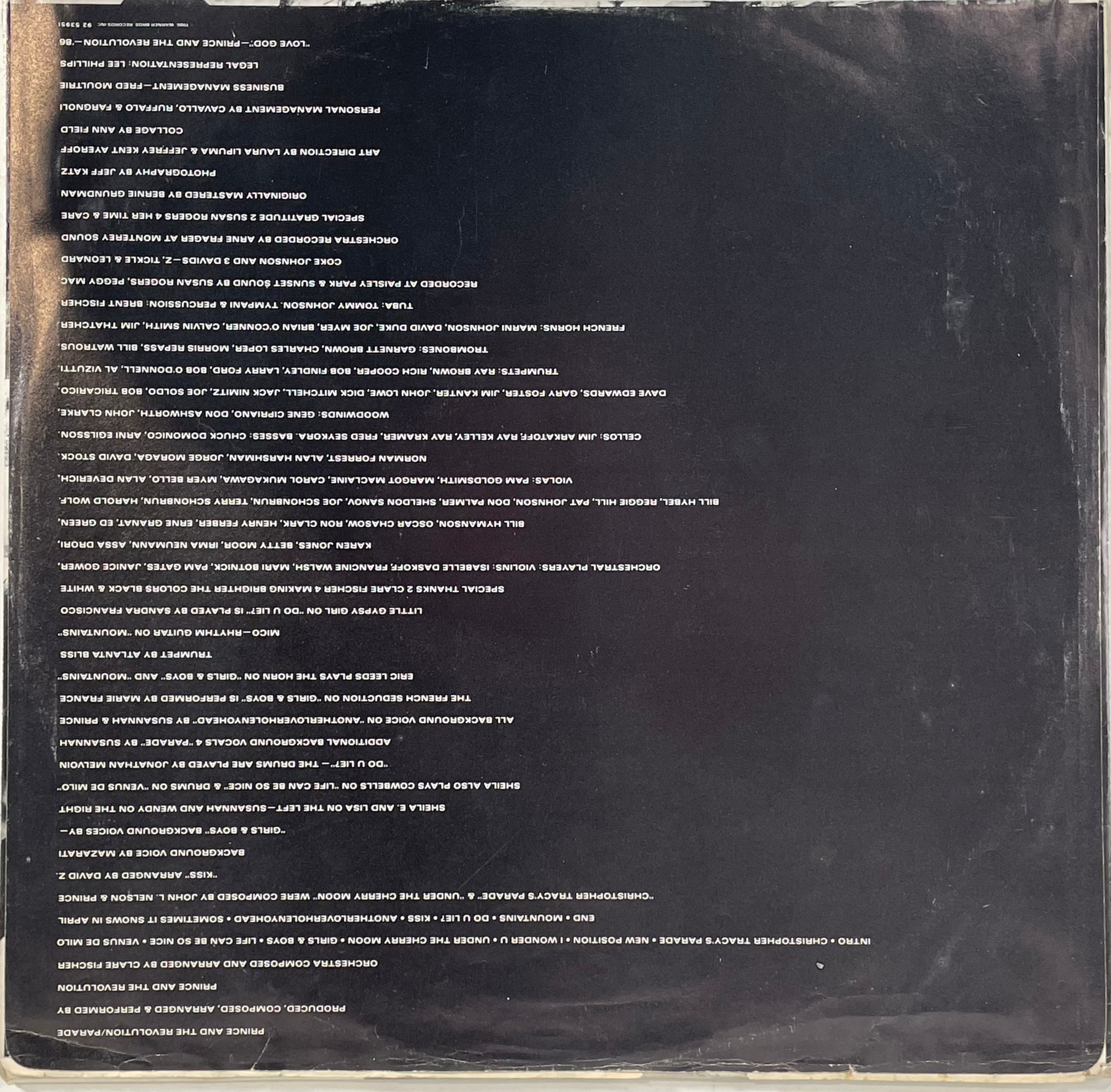 Prince And The Revolution - Parade - Disque vinyle LP - 1986