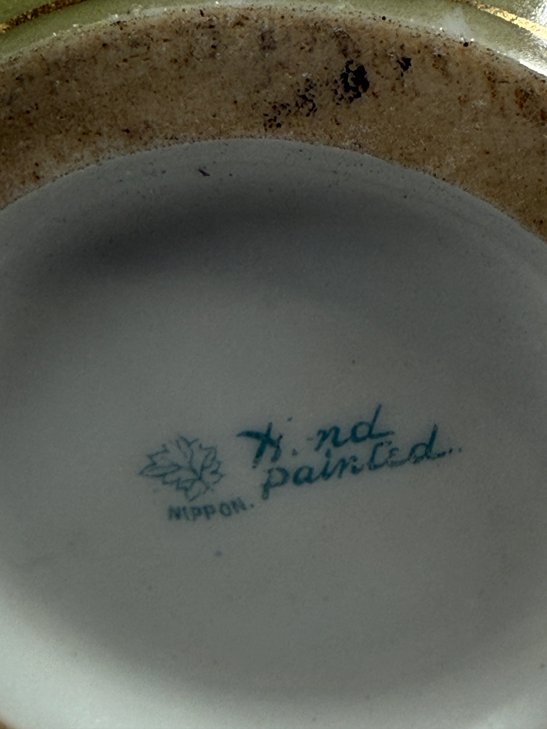 Vase antique japonais peint à la main de 20 cm, motif feuille d'érable, roses dorées