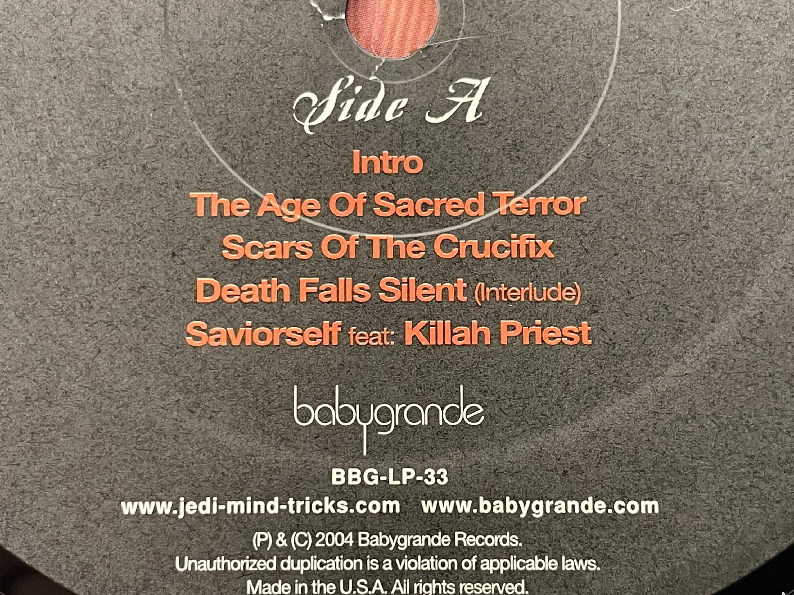 Jedi Mind Tricks - Legacy Of Blood (2xLP, Album) (2004). Cover: G - Album: G