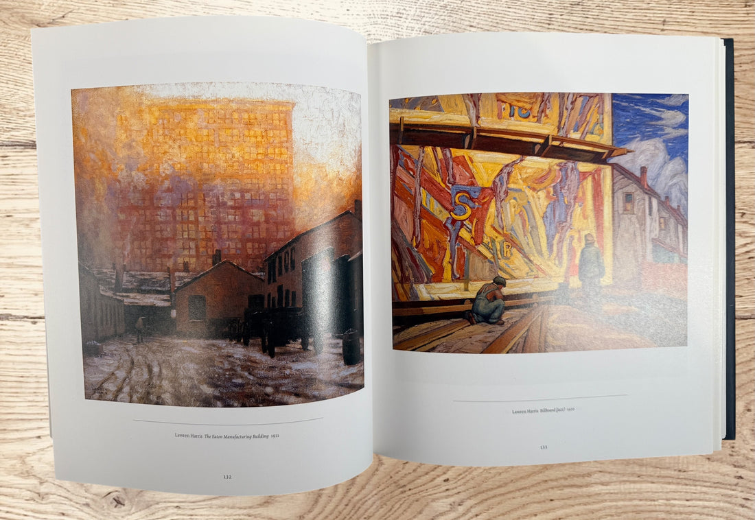 Large hardcover art book on the Group of Seven and Tom Thomson by David P. Silcox featuring 400 color reproductions of iconic Canadian landscape paintings.