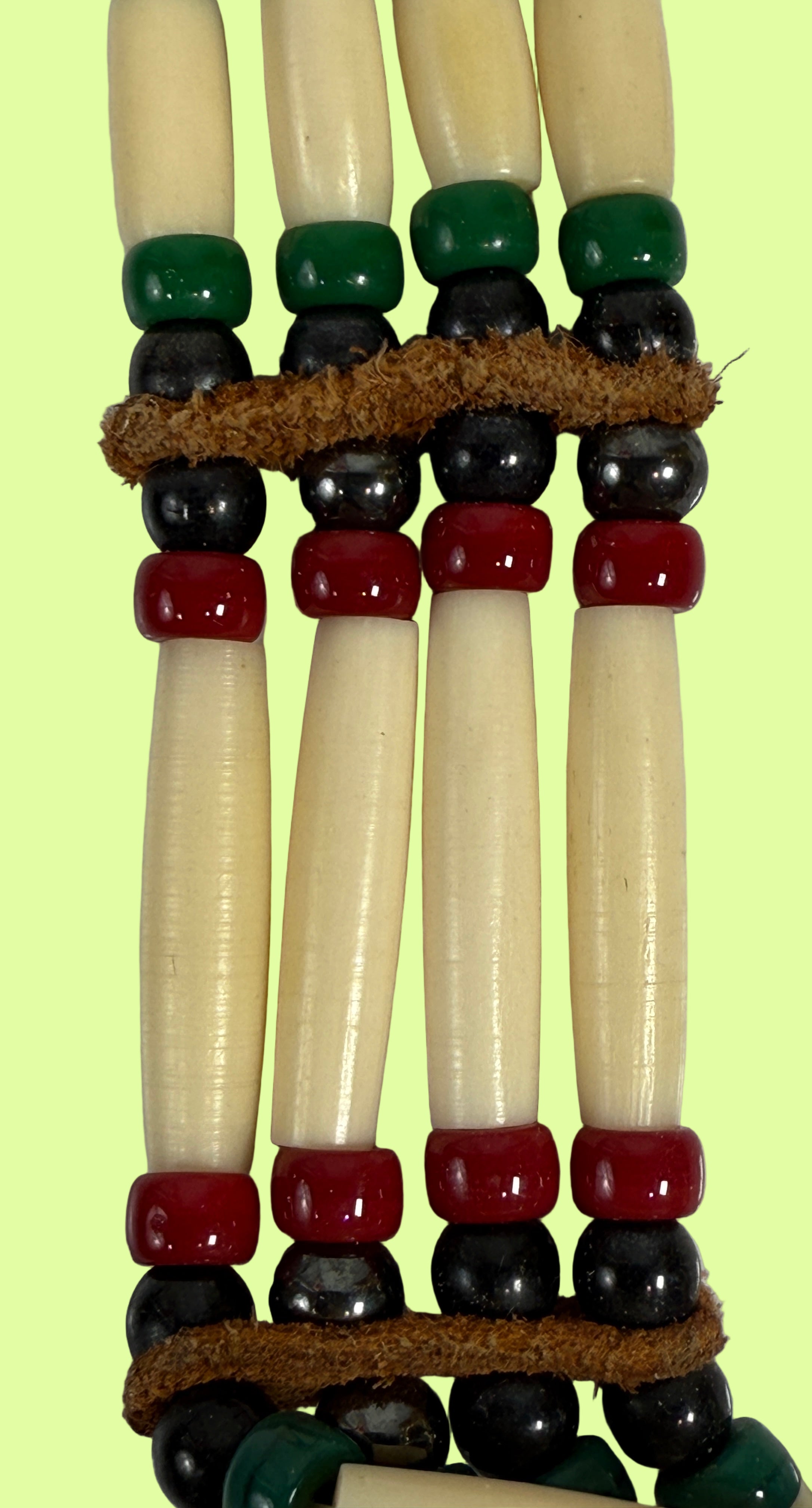 1970s Native Style Bone Bead Necklace & Bracelet Set