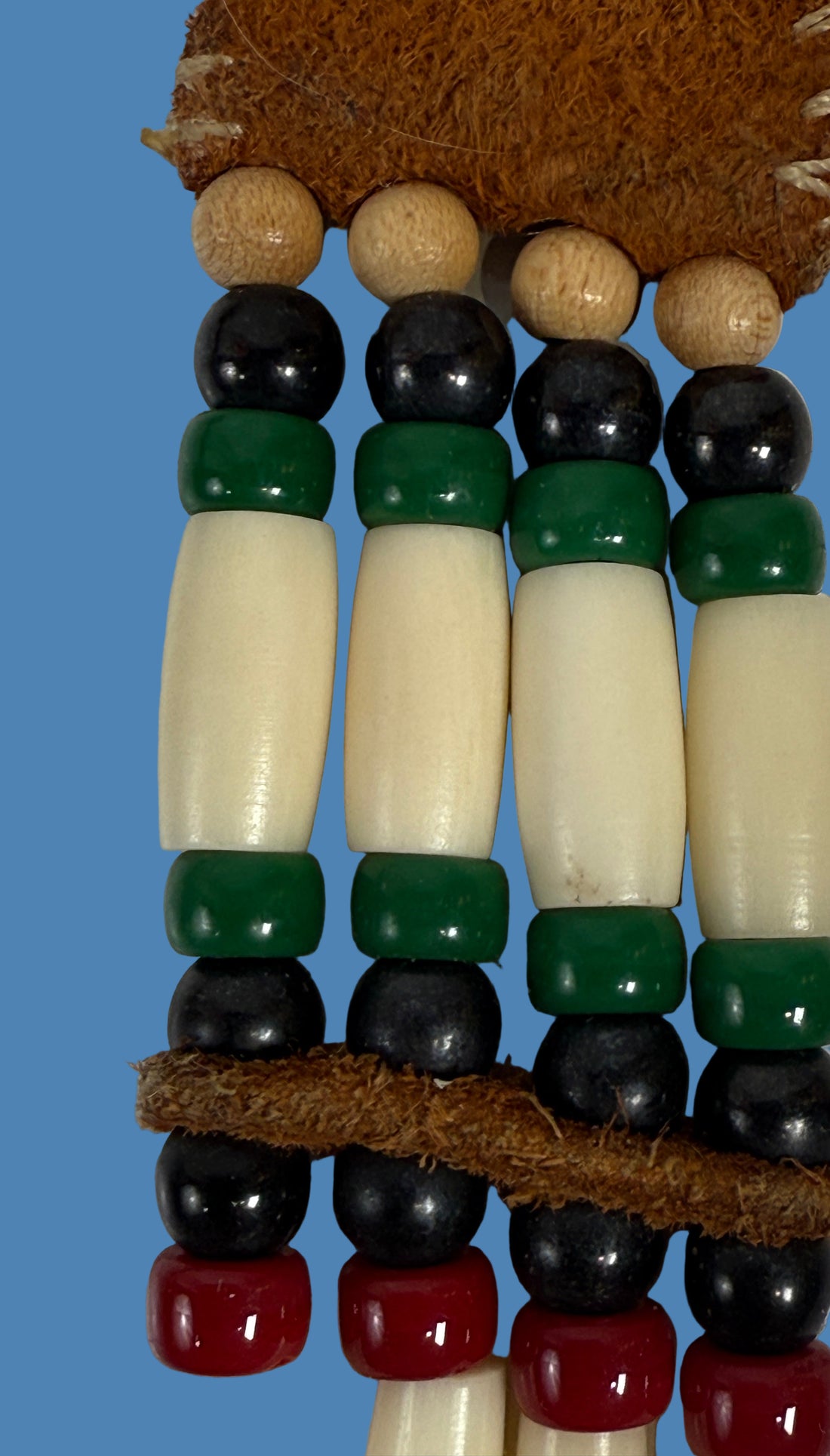 1970s Native Style Bone Bead Necklace & Bracelet Set