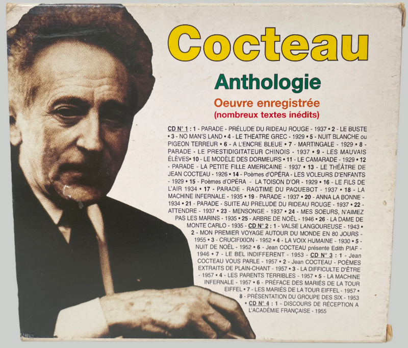 Anthologie Cocteau - Œuvre enregistrée, Jean Cocteau - Compilation 4 CD