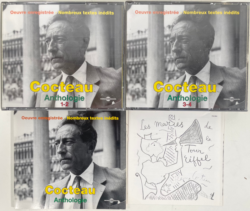 Cocteau Anthology - Recorded Work, Jean Cocteau-  4 CDs Compilation