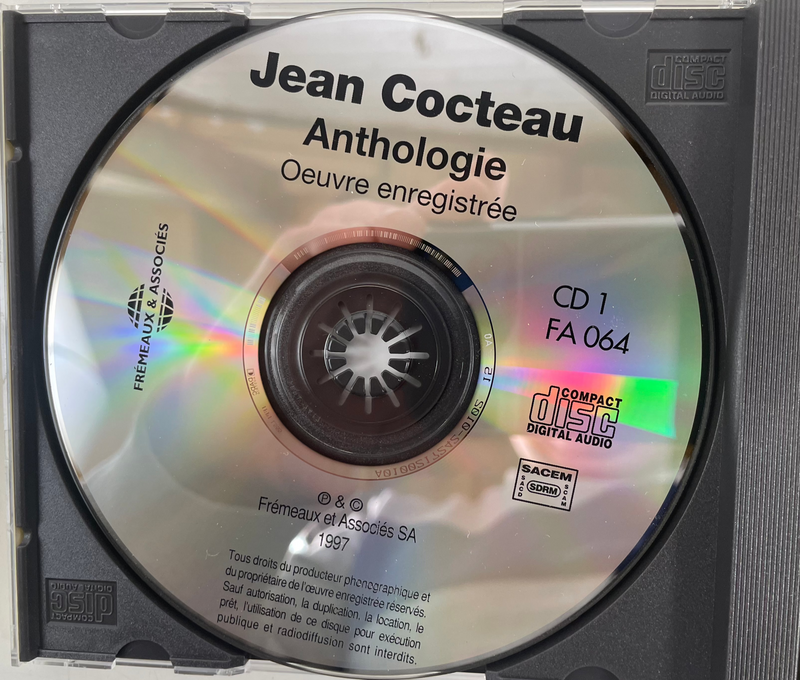 Anthologie Cocteau - Œuvre enregistrée, Jean Cocteau - Compilation 4 CD