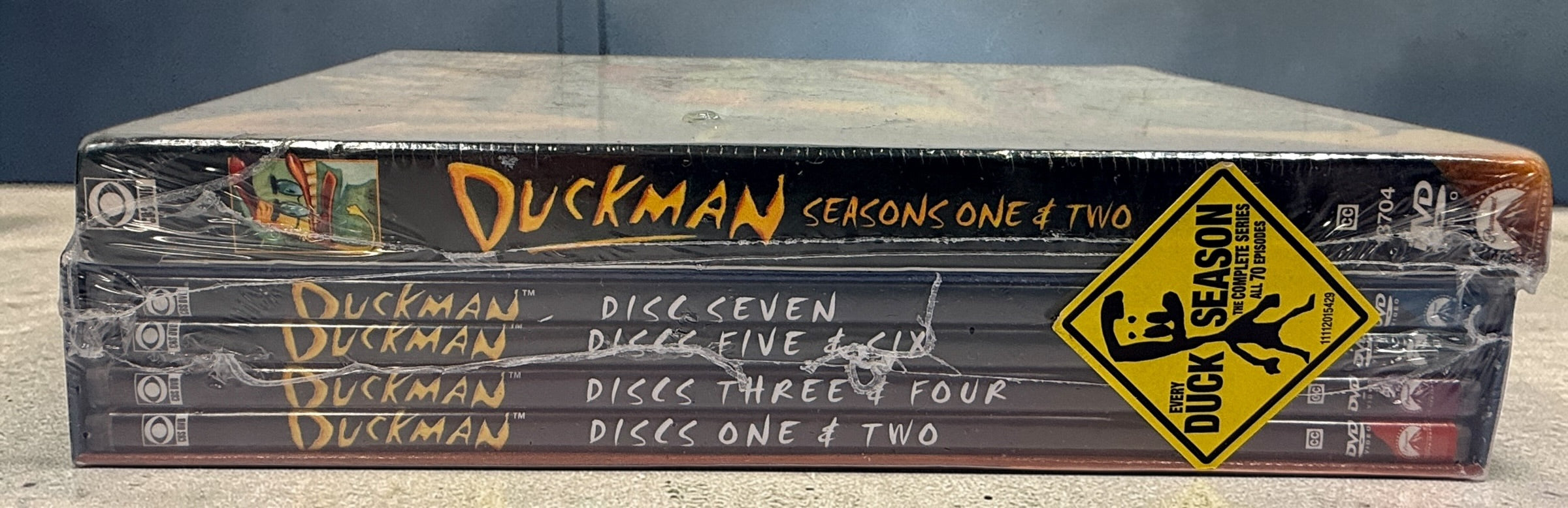 Duckman complete series DVD set seasons 1–4 sealed NOS. Cult 90s animated comedy collection with original packaging. Great for collectors and fans.