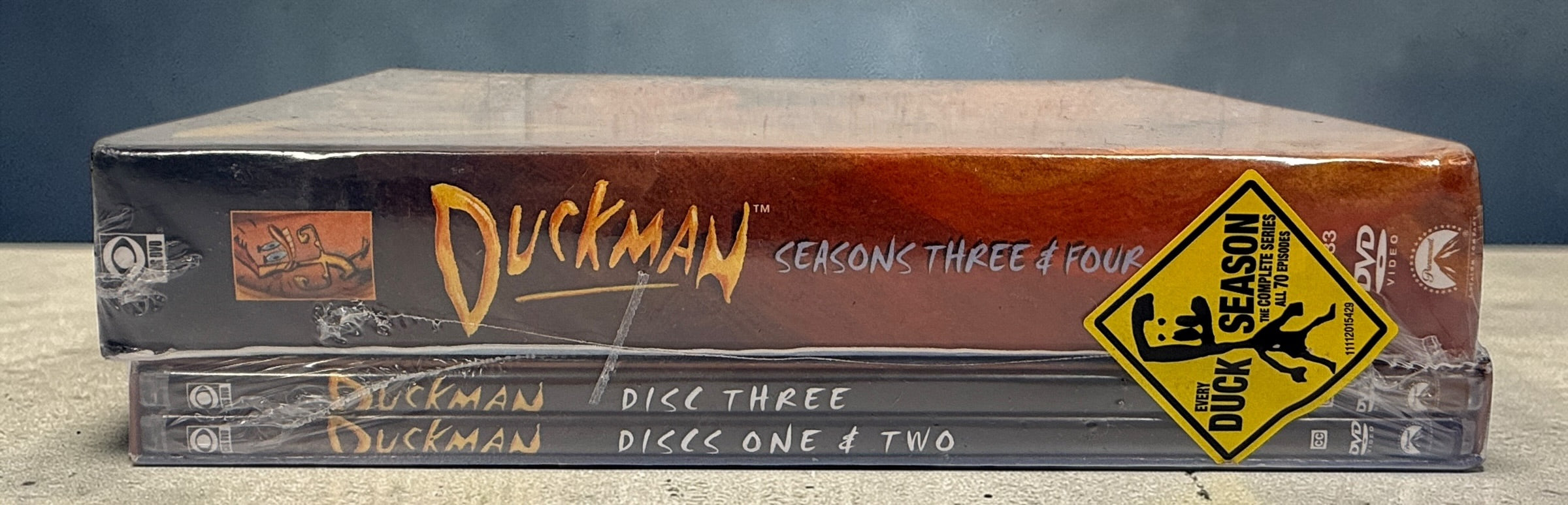 Duckman complete series DVD set seasons 1–4 sealed NOS. Cult 90s animated comedy collection with original packaging. Great for collectors and fans.