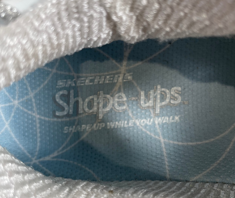 Skechers Shape Ups White Leather Toning Walking Sneakers Shoes Womens Sz 7.5 NEW