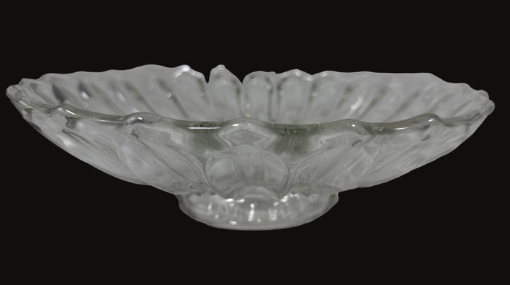 Vintage Indiana Glass Lotus Blossom Footed Bowl – 12.25ʺ Clear