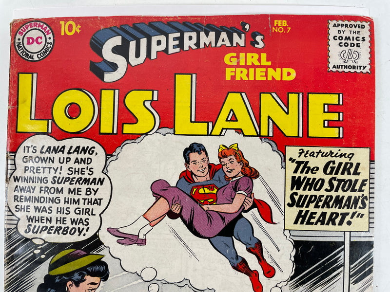 Superman’s Girl Friend Lois Lane, Feb No.7  - 1959 - DC - VG - FN, Collectible Rare