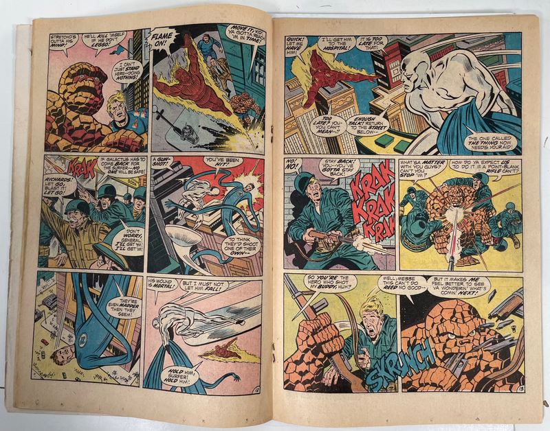 Les Quatre Fantastiques, juin 1972, n° 123 Marvel, Le Surfer d'Argent, à collectionner