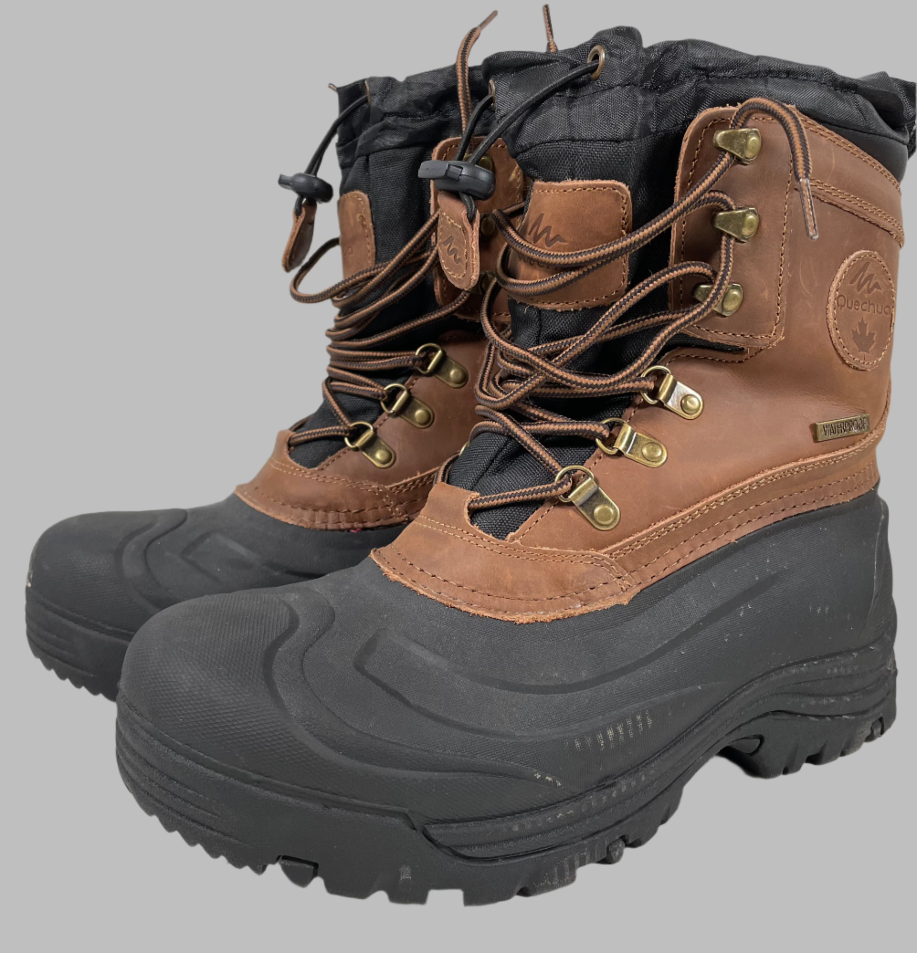 Quechua Waterproof Lined Winter Boots Mens Size 11 US